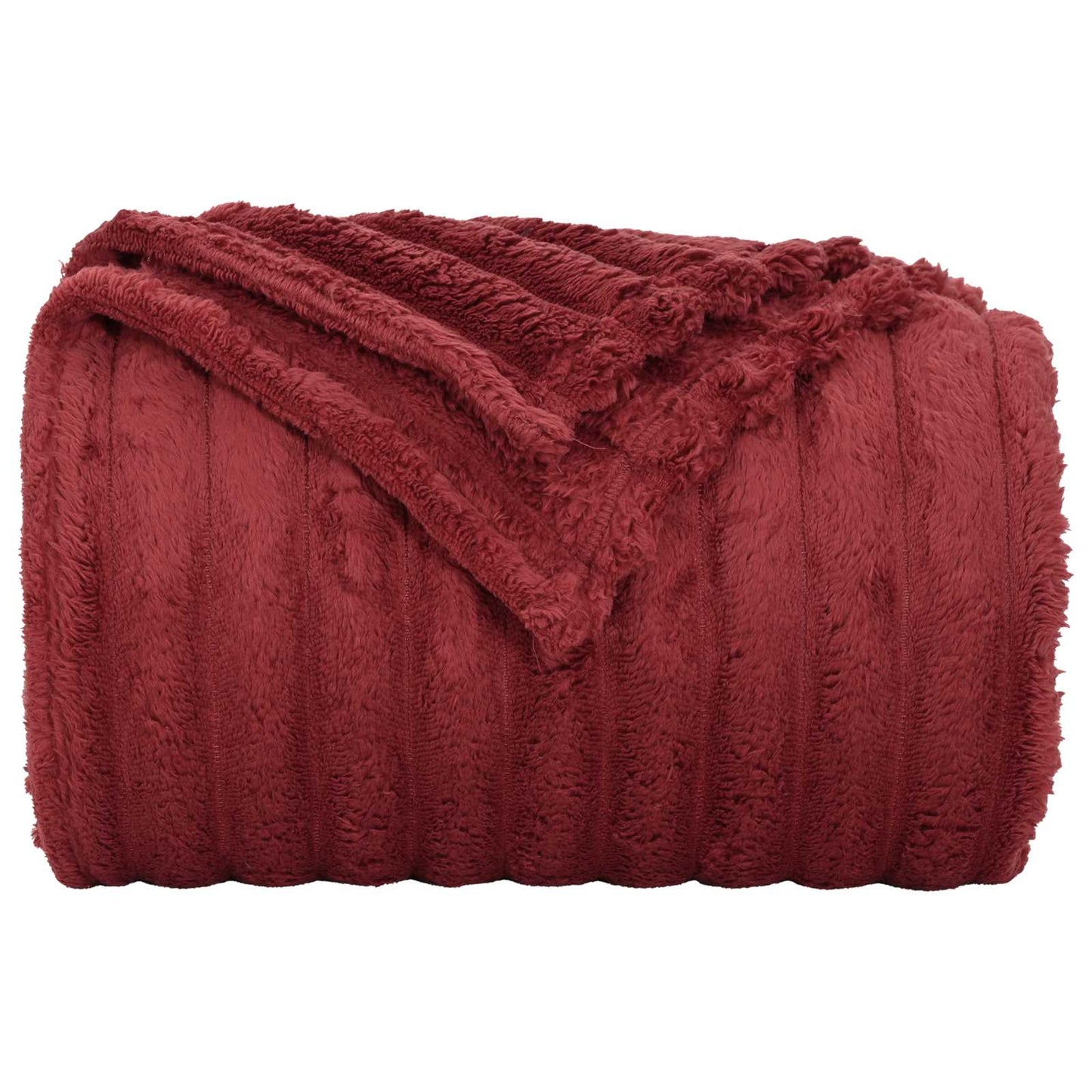Gooi Deken Bordeaux Rood 150 x 130 cm Fleece is nu te koop bij PeponiXL, paradijselijk wonen!