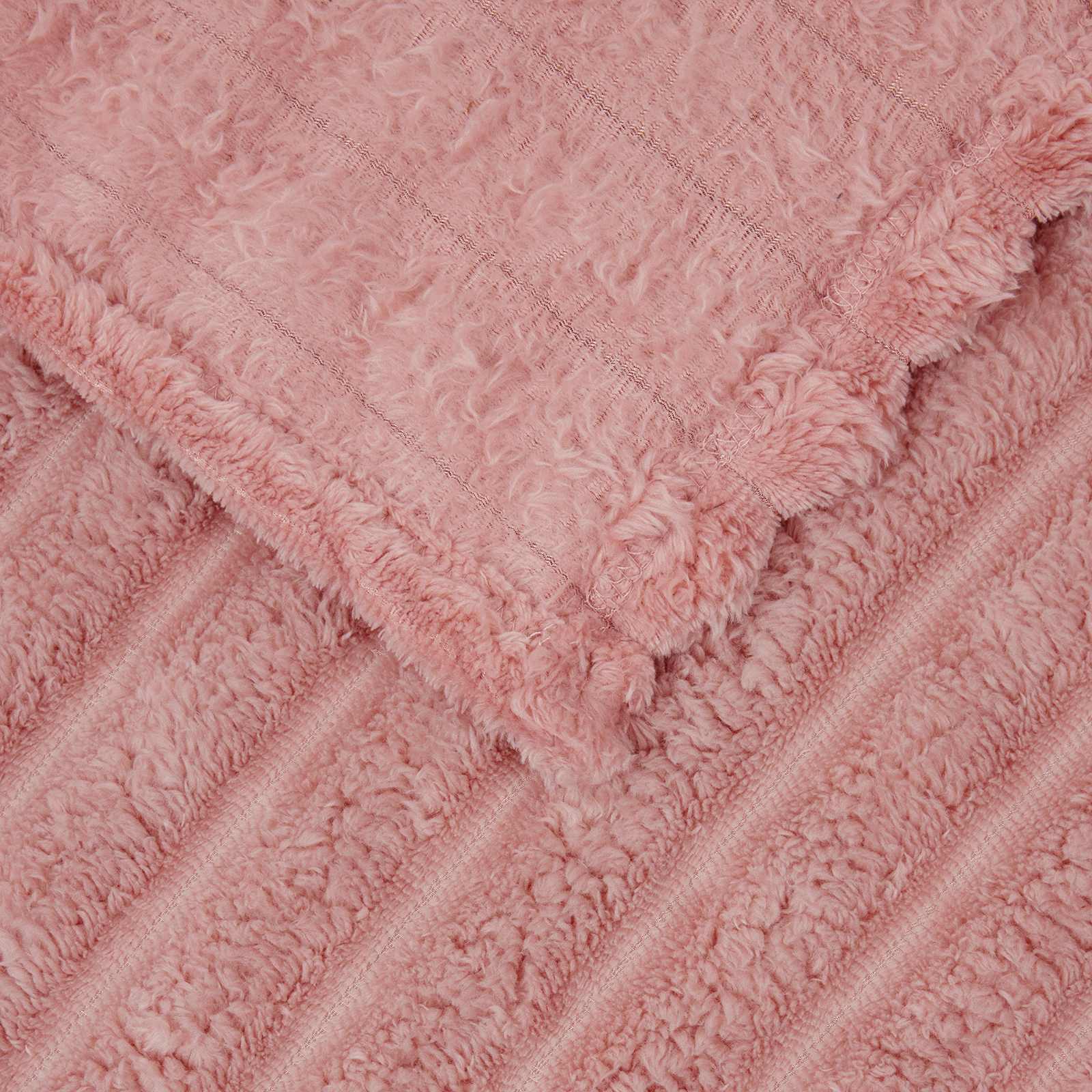 Gooi Deken Roze 240 x 220 cm Fleece is nu te koop bij PeponiXL, paradijselijk wonen!