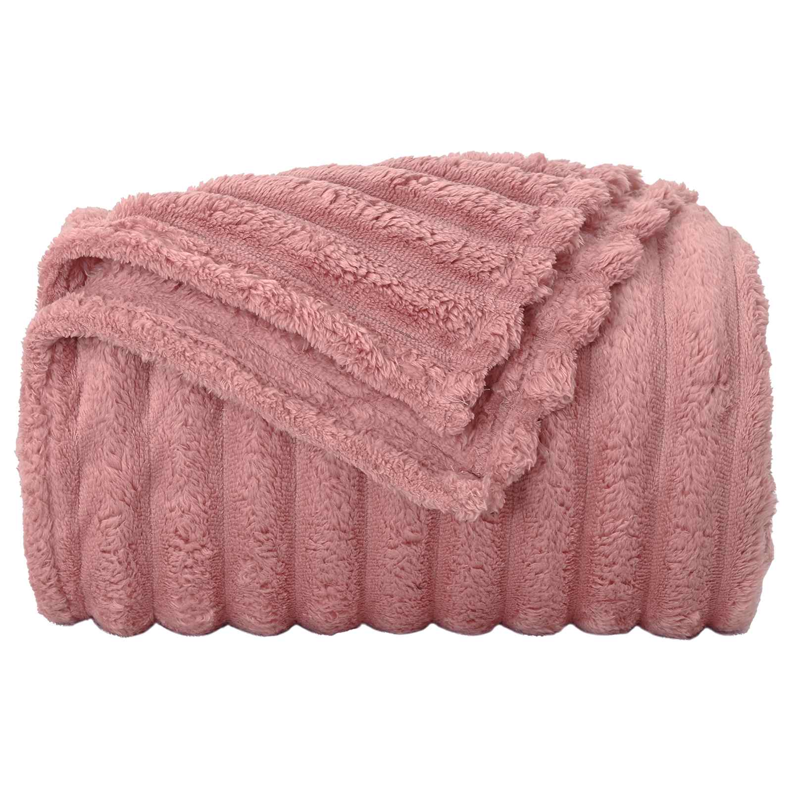 Gooi Deken Roze 240 x 220 cm Fleece is nu te koop bij PeponiXL, paradijselijk wonen!