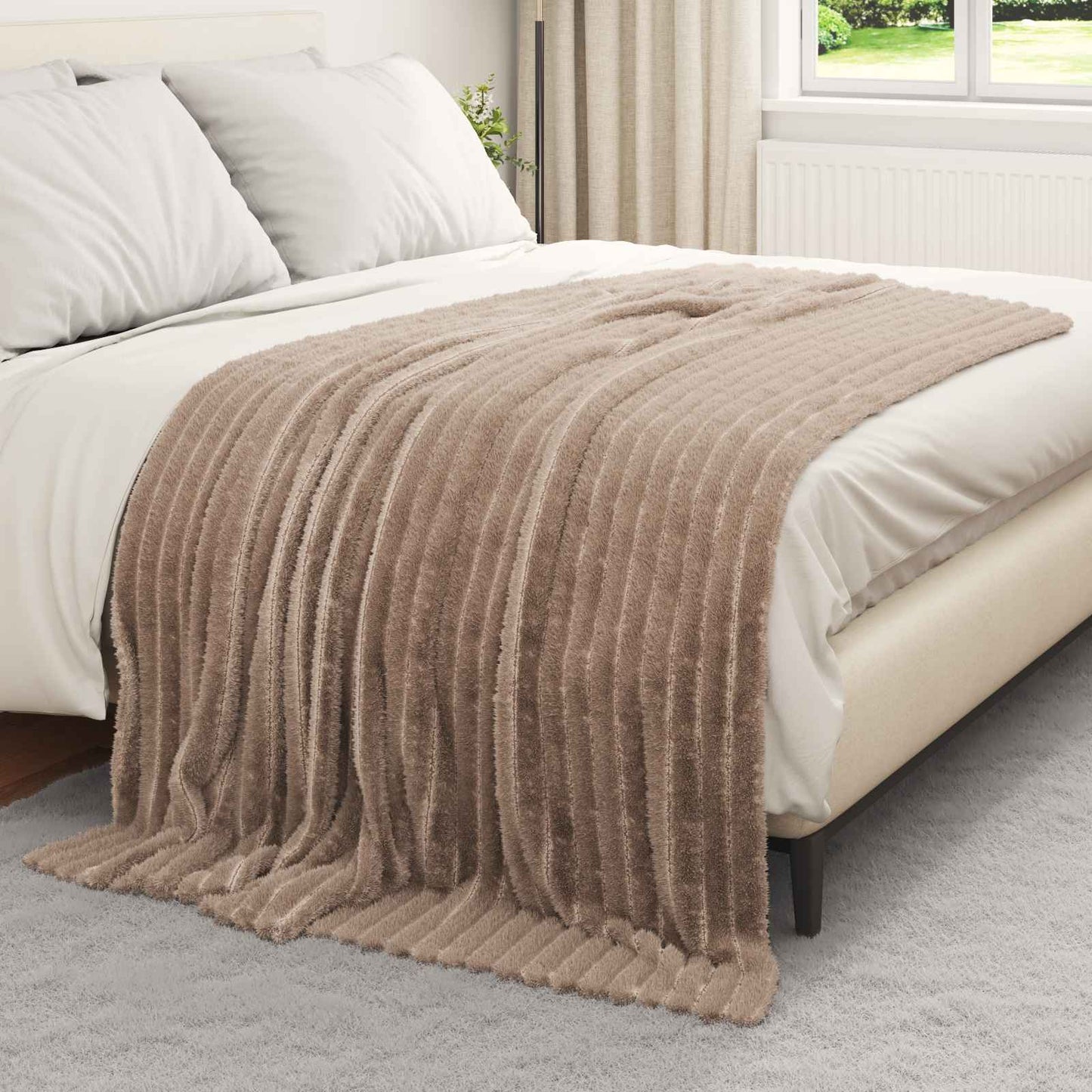 Kleden 6 pcs Kameel 200 x 150 cm Fleece is nu te koop bij PeponiXL, paradijselijk wonen!