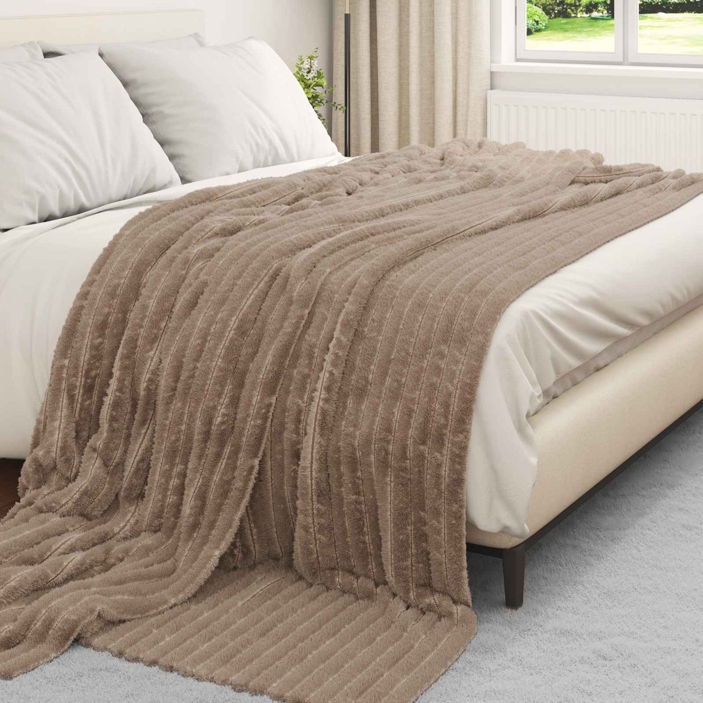 Kleden 6 pcs Kameel 270 x 240 cm Fleece is nu te koop bij PeponiXL, paradijselijk wonen!