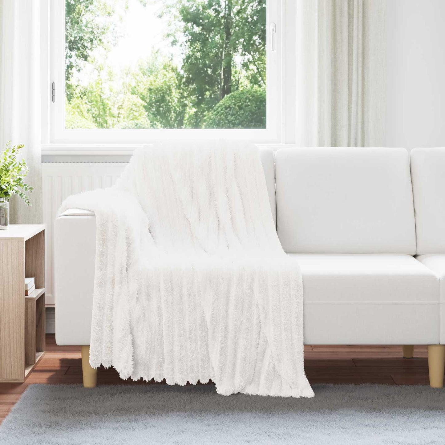 Kleden 6 pcs Wit 150 x 130 cm Fleece is nu te koop bij PeponiXL, paradijselijk wonen!