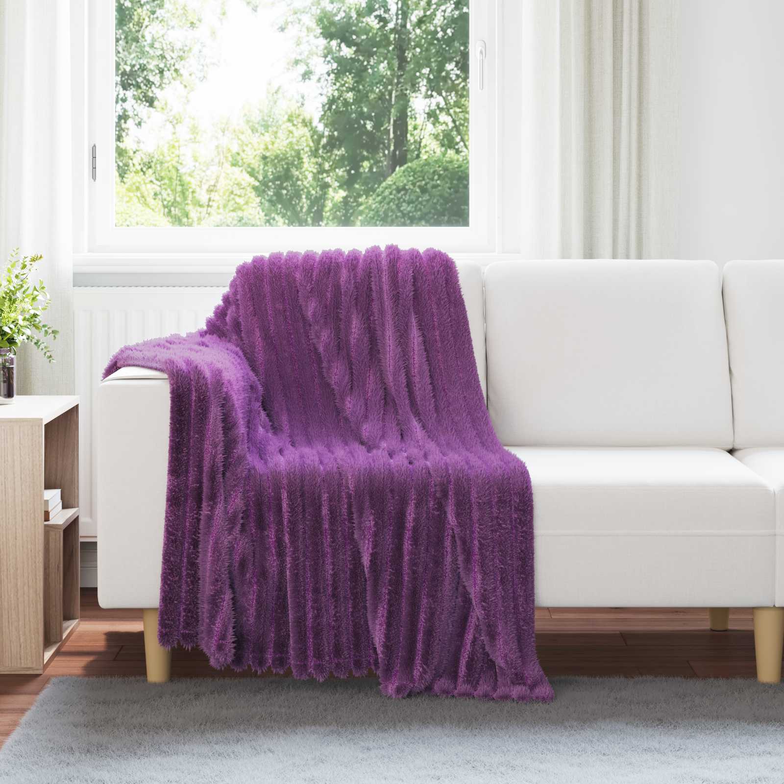Kleden 6 pcs Paars 150 x 130 cm Fleece is nu te koop bij PeponiXL, paradijselijk wonen!