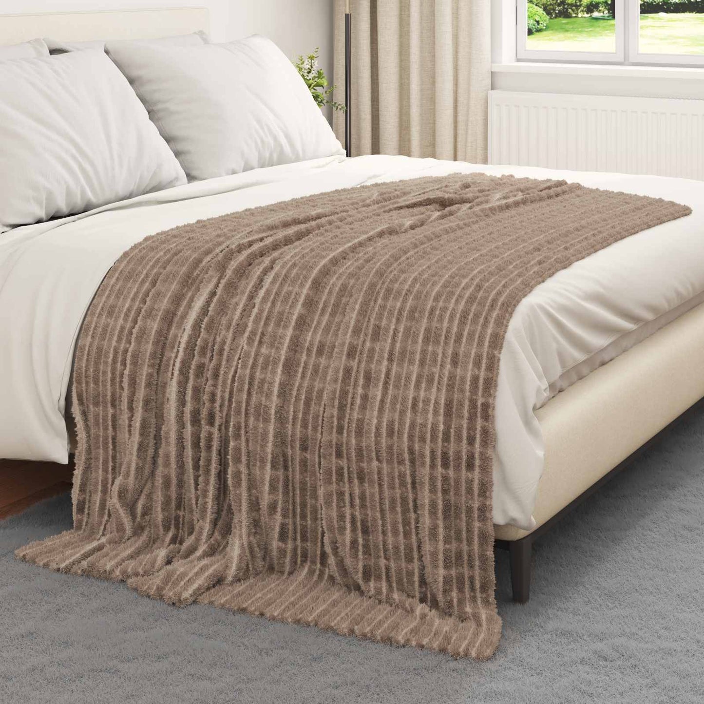 Gooi Deken Kameel 200 x 150 cm Fleece is nu te koop bij PeponiXL, paradijselijk wonen!