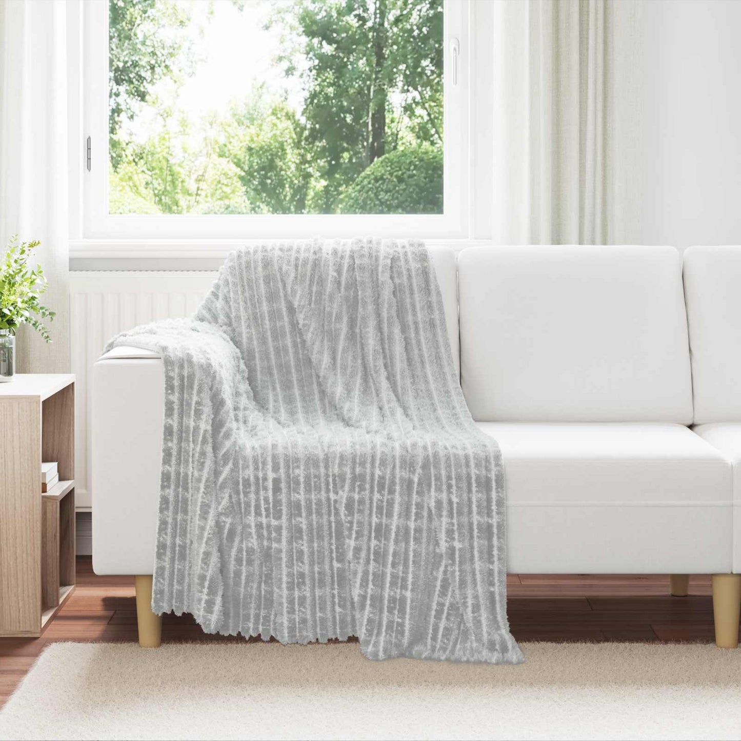 Gooi Deken Grijs 150 x 130 cm Fleece is nu te koop bij PeponiXL, paradijselijk wonen!