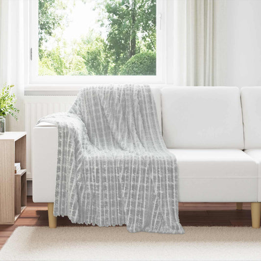 Gooi Deken Grijs 150 x 130 cm Fleece is nu te koop bij PeponiXL, paradijselijk wonen!