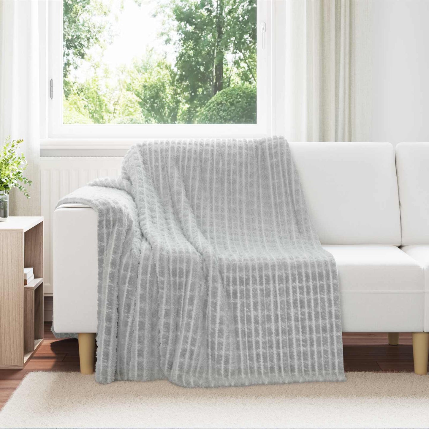 Gooi Deken Grijs 200 x 150 cm Fleece is nu te koop bij PeponiXL, paradijselijk wonen!