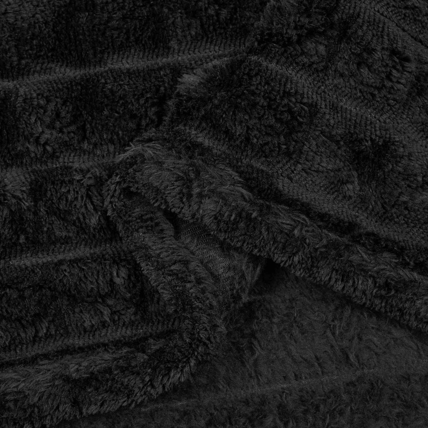 Gooi Deken Zwart 150 x 130 cm Fleece is nu te koop bij PeponiXL, paradijselijk wonen!