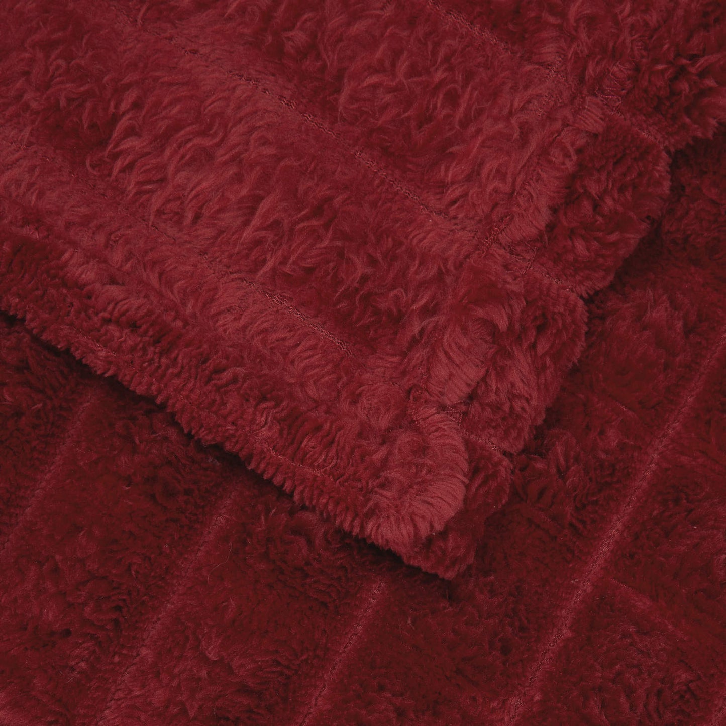 Gooi Deken Bordeaux Rood 150 x 130 cm Fleece is nu te koop bij PeponiXL, paradijselijk wonen!