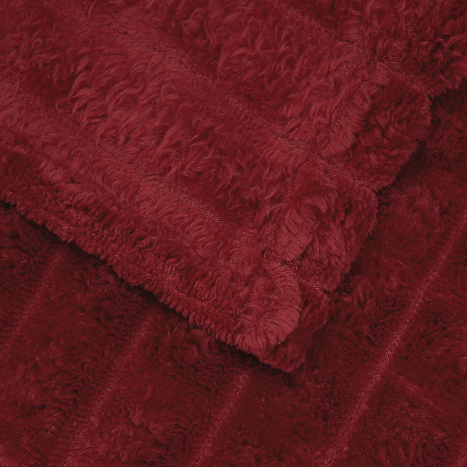Gooi Deken Bordeaux Rood 150 x 130 cm Fleece is nu te koop bij PeponiXL, paradijselijk wonen!