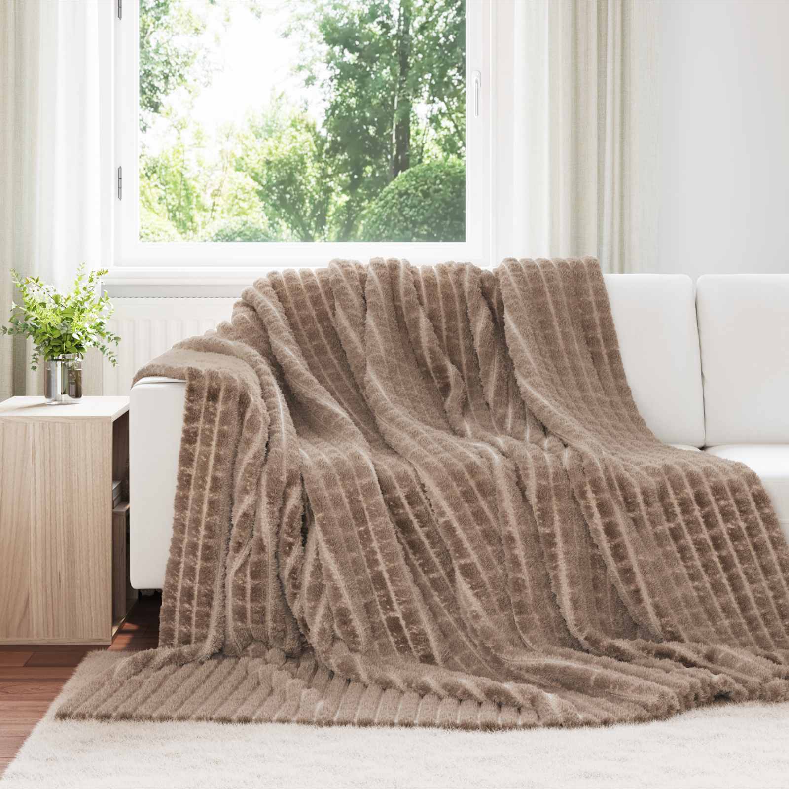 Kleden 6 pcs Kameel 240 x 220 cm Fleece is nu te koop bij PeponiXL, paradijselijk wonen!