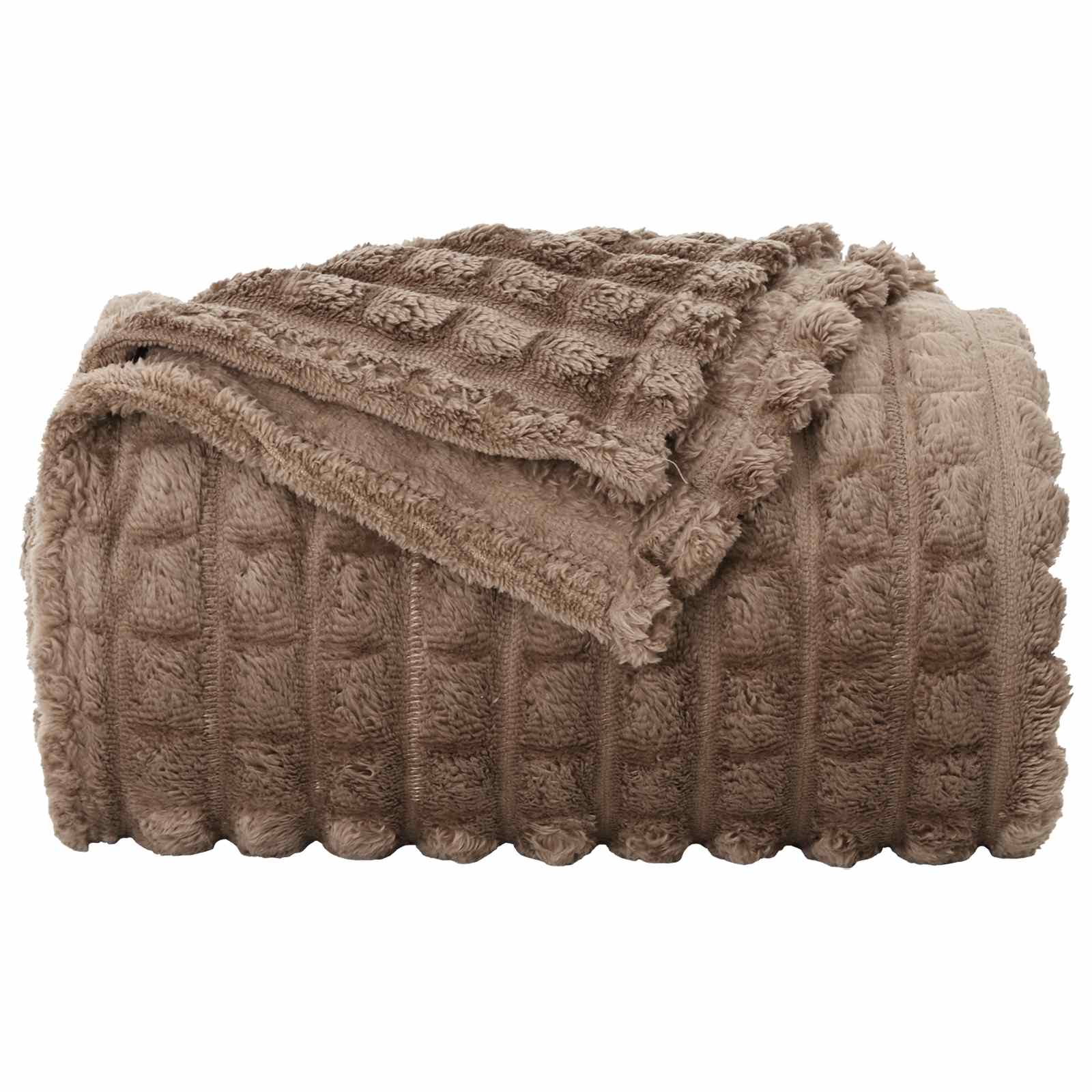 Kleden 6 pcs Kameel 240 x 220 cm Fleece is nu te koop bij PeponiXL, paradijselijk wonen!