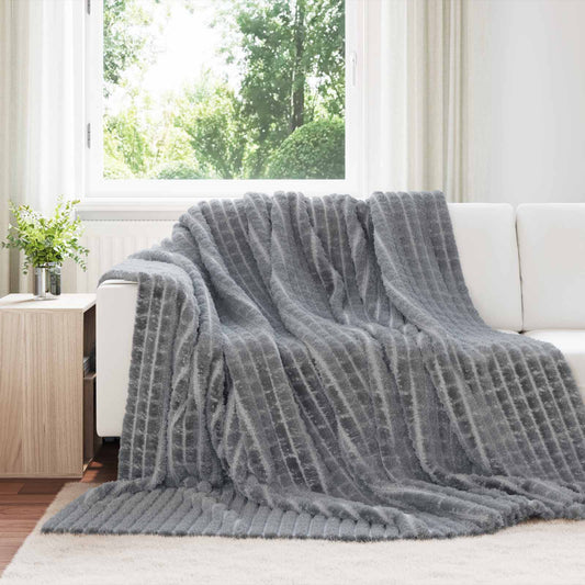 Kleden 6 pcs Donkergrijs 270 x 240 cm Fleece is nu te koop bij PeponiXL, paradijselijk wonen!