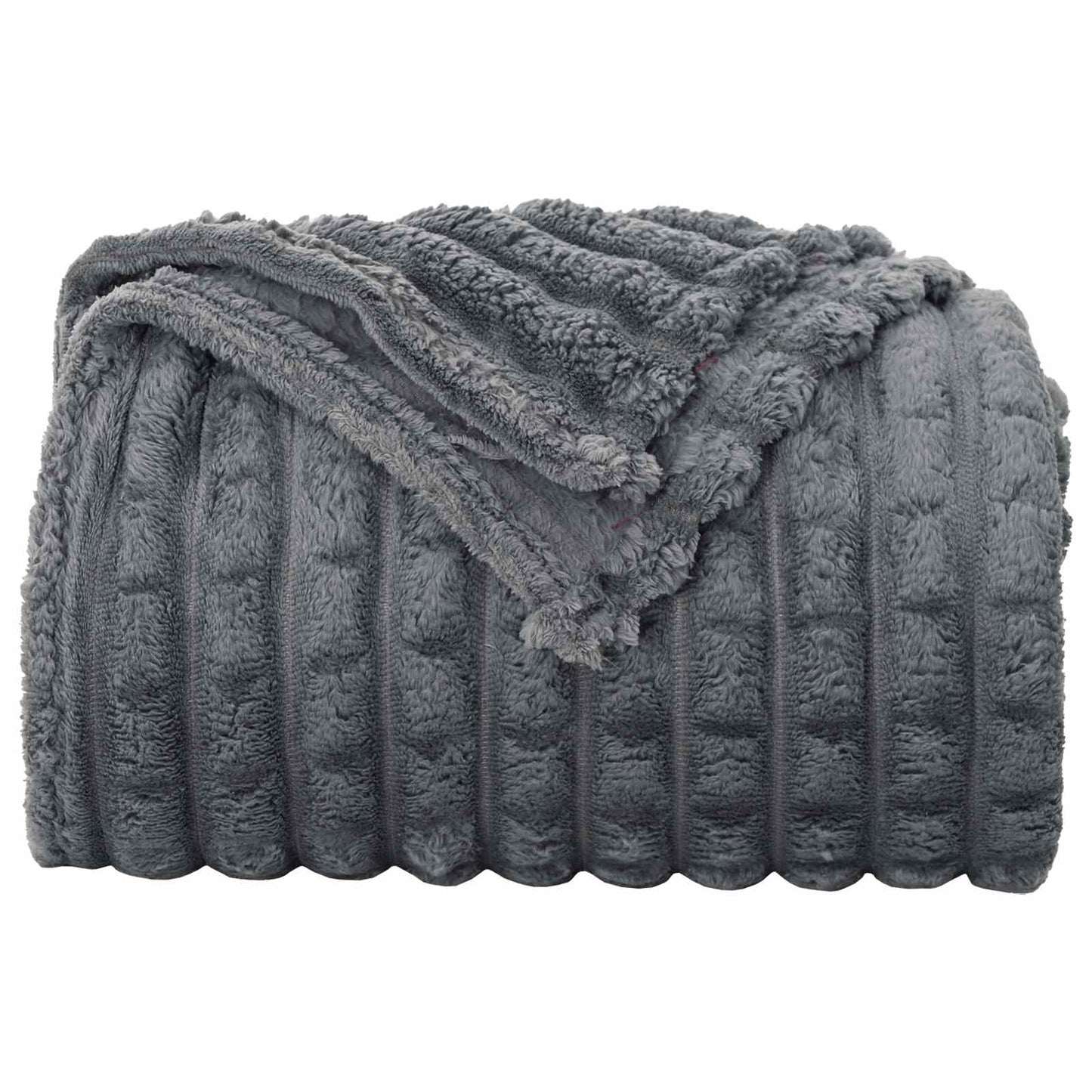 Kleden 6 pcs Donkergrijs 270 x 240 cm Fleece is nu te koop bij PeponiXL, paradijselijk wonen!
