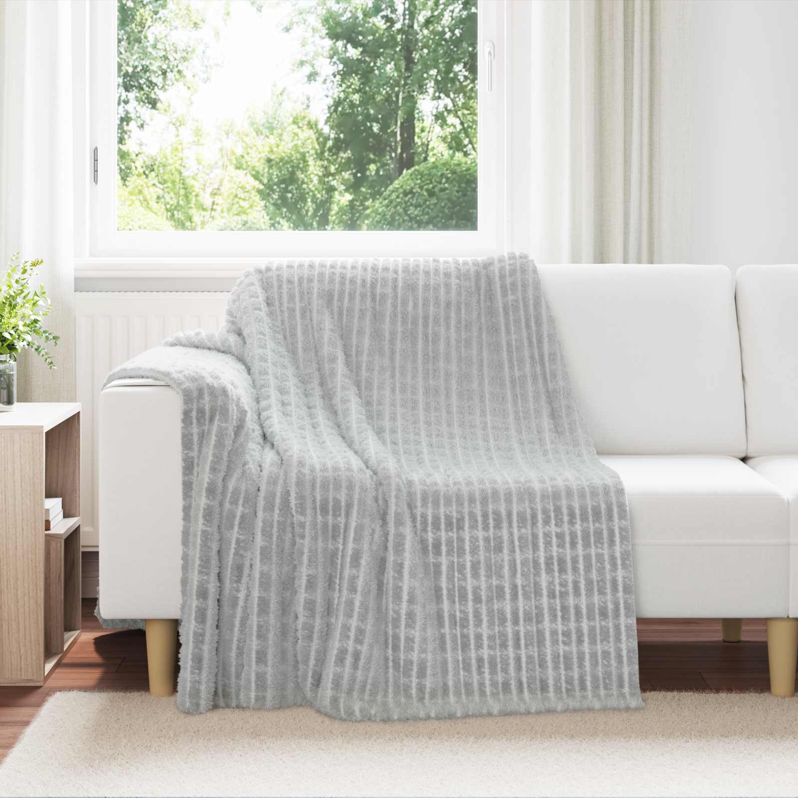 Kleden 6 pcs Grijs 200 x 150 cm Fleece is nu te koop bij PeponiXL, paradijselijk wonen!