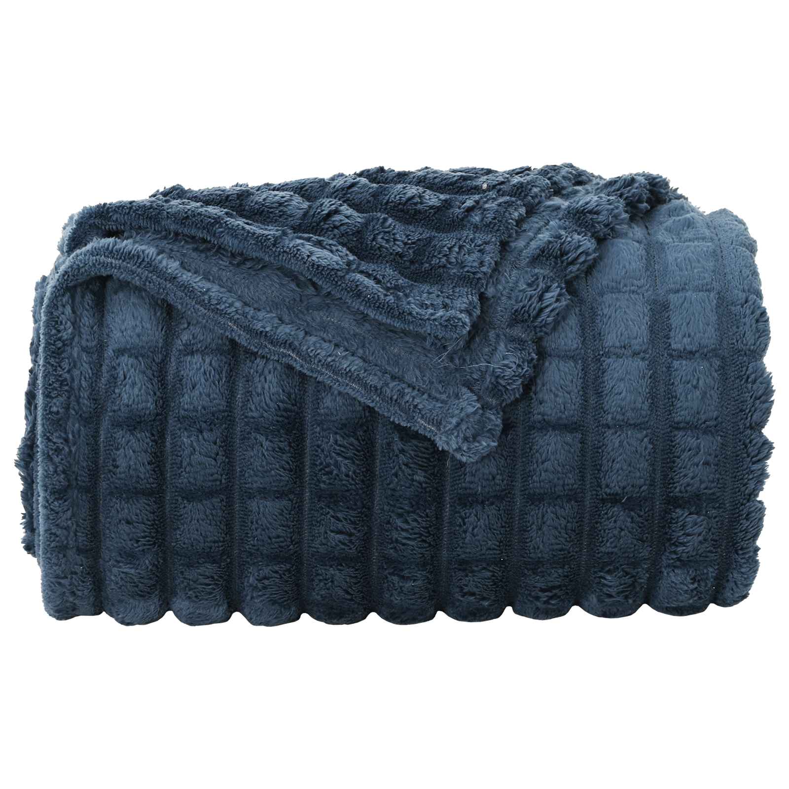 Kleden 6 pcs Marineblauw 240 x 220 cm Fleece is nu te koop bij PeponiXL, paradijselijk wonen!