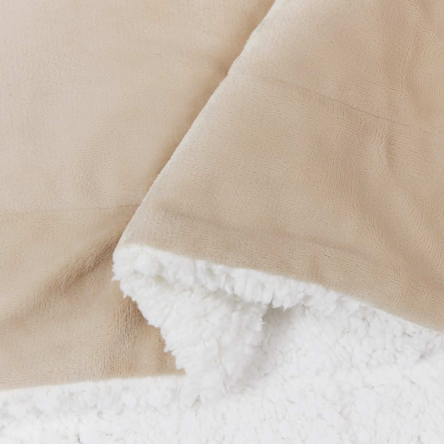 Gooi Deken Beige 130 x 150 cm Fleece is nu te koop bij PeponiXL, paradijselijk wonen!