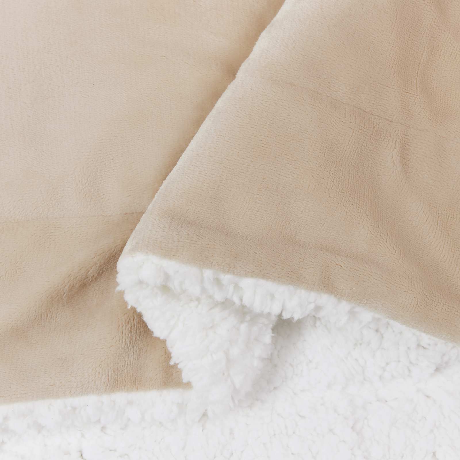 Gooi Deken Beige 130 x 150 cm Fleece is nu te koop bij PeponiXL, paradijselijk wonen!