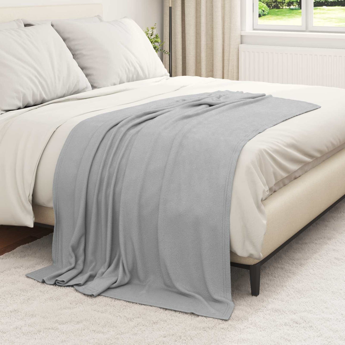 Kleden 6 pcs Grijs 170 x 130 cm Fleece is nu te koop bij PeponiXL, paradijselijk wonen!