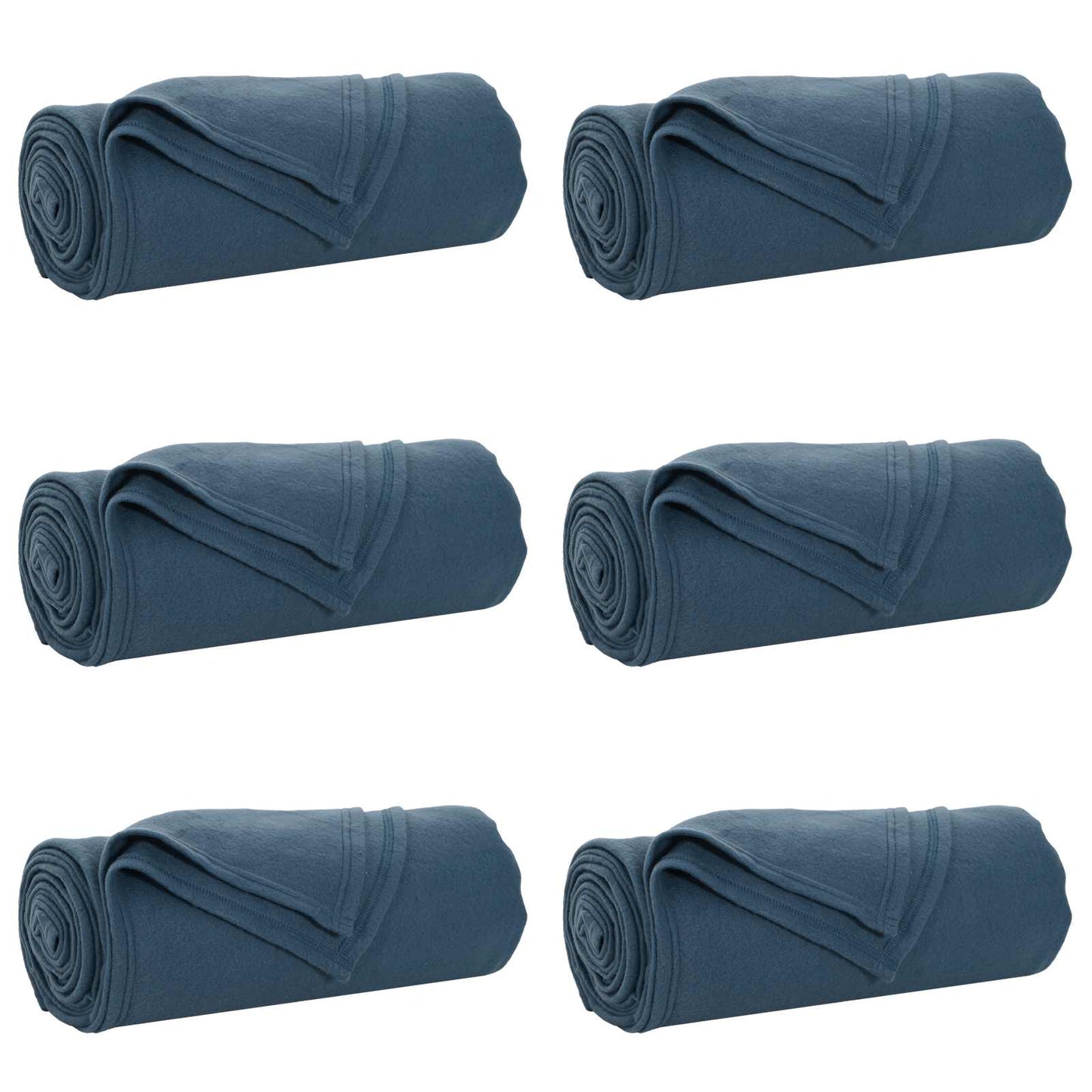 Kleden 6 pcs Marineblauw 170 x 130 cm Fleece is nu te koop bij PeponiXL, paradijselijk wonen!