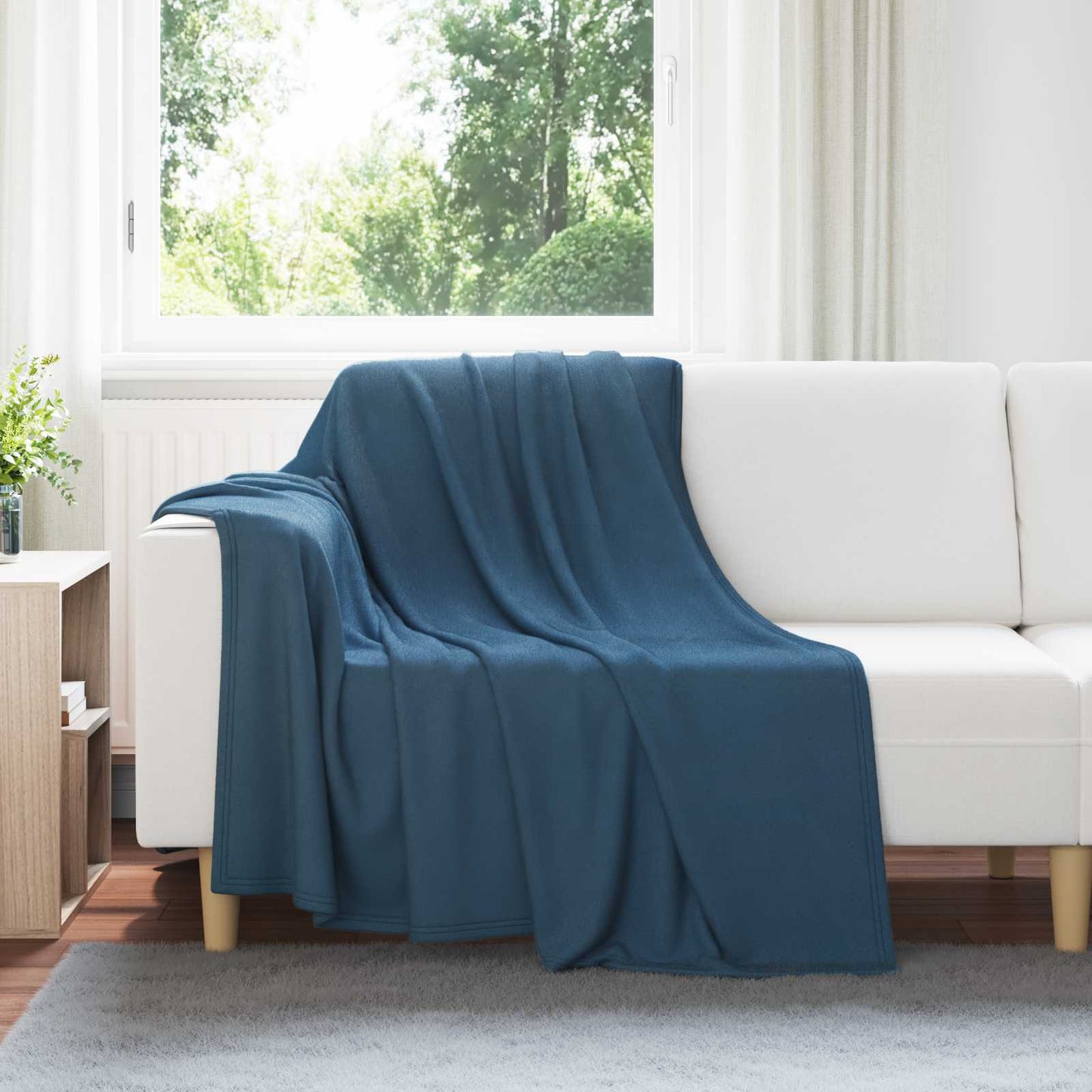 Kleden 6 pcs Marineblauw 200 x 150 cm Fleece is nu te koop bij PeponiXL, paradijselijk wonen!