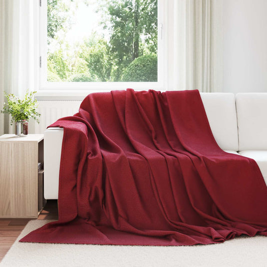 Kleden 6 pcs Bordeaux Rood 270 x 240 cm Fleece is nu te koop bij PeponiXL, paradijselijk wonen!