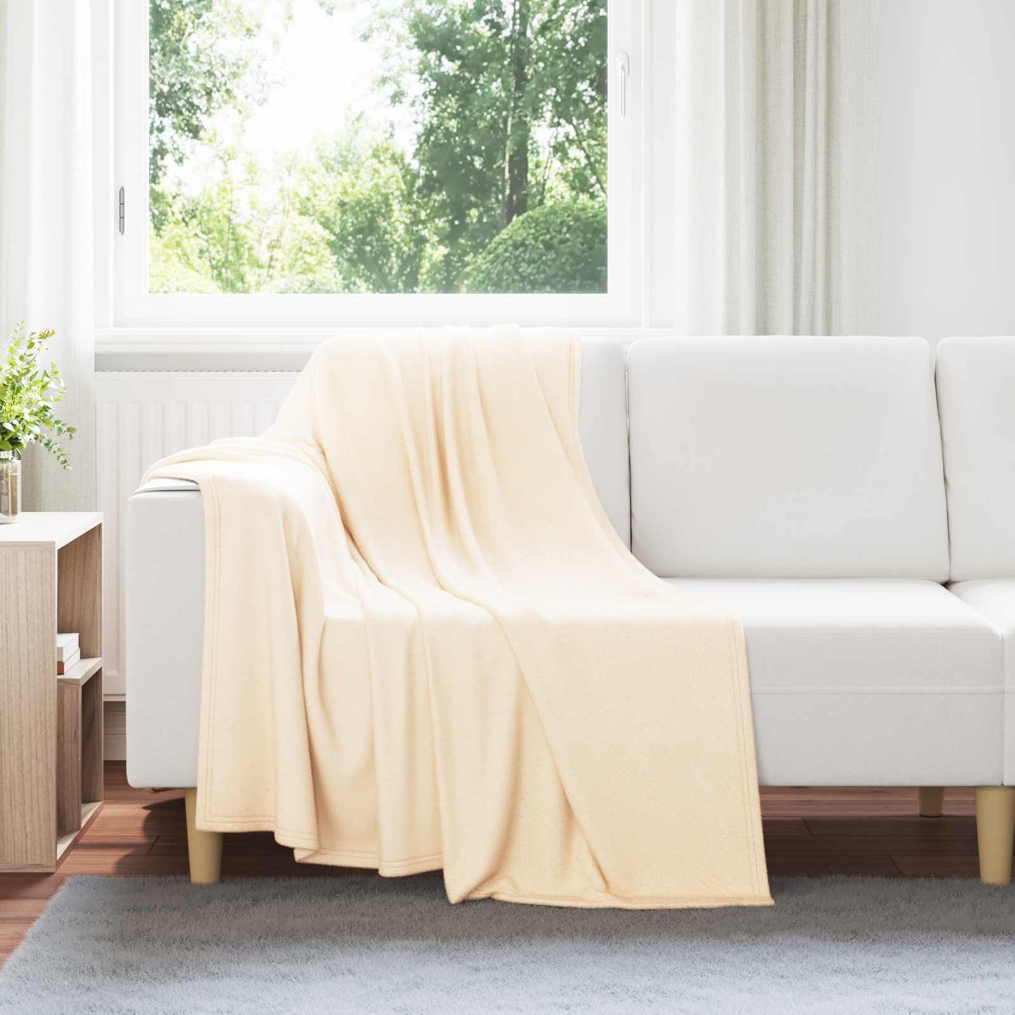Kleden 6 pcs Crème 170 x 130 cm Fleece is nu te koop bij PeponiXL, paradijselijk wonen!