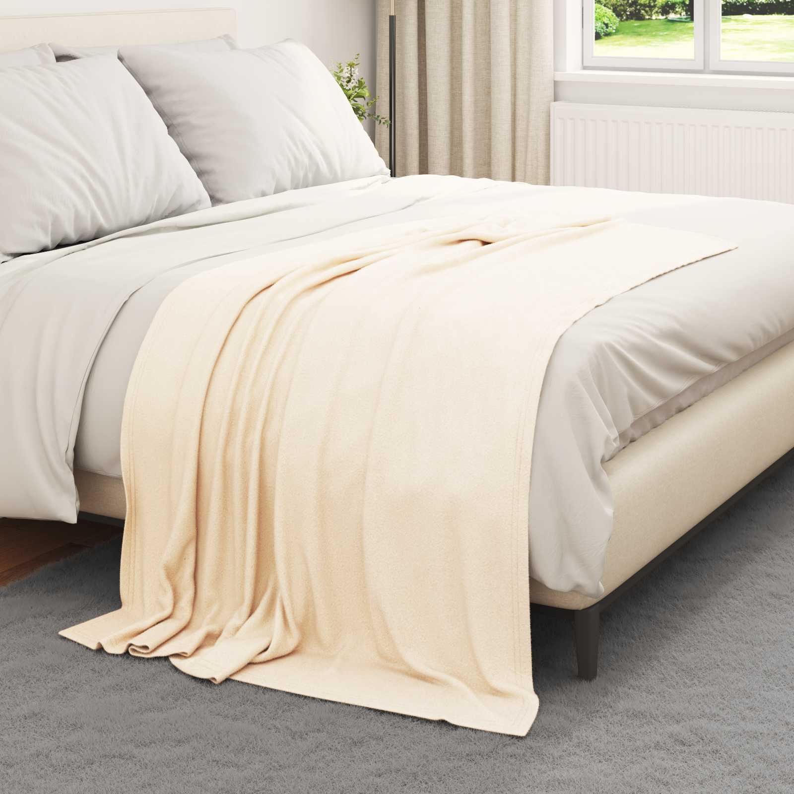 Kleden 6 pcs Crème 170 x 130 cm Fleece is nu te koop bij PeponiXL, paradijselijk wonen!