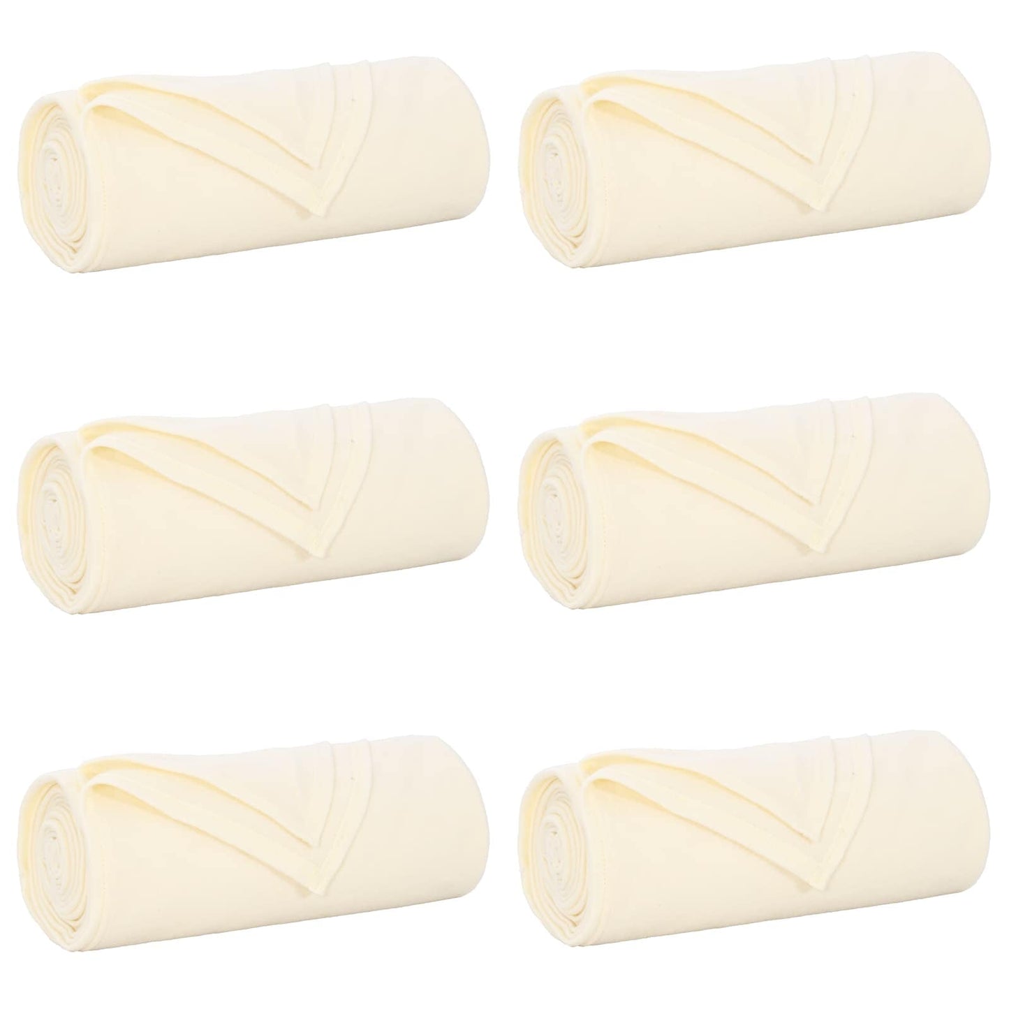 Kleden 6 pcs Crème 170 x 130 cm Fleece is nu te koop bij PeponiXL, paradijselijk wonen!