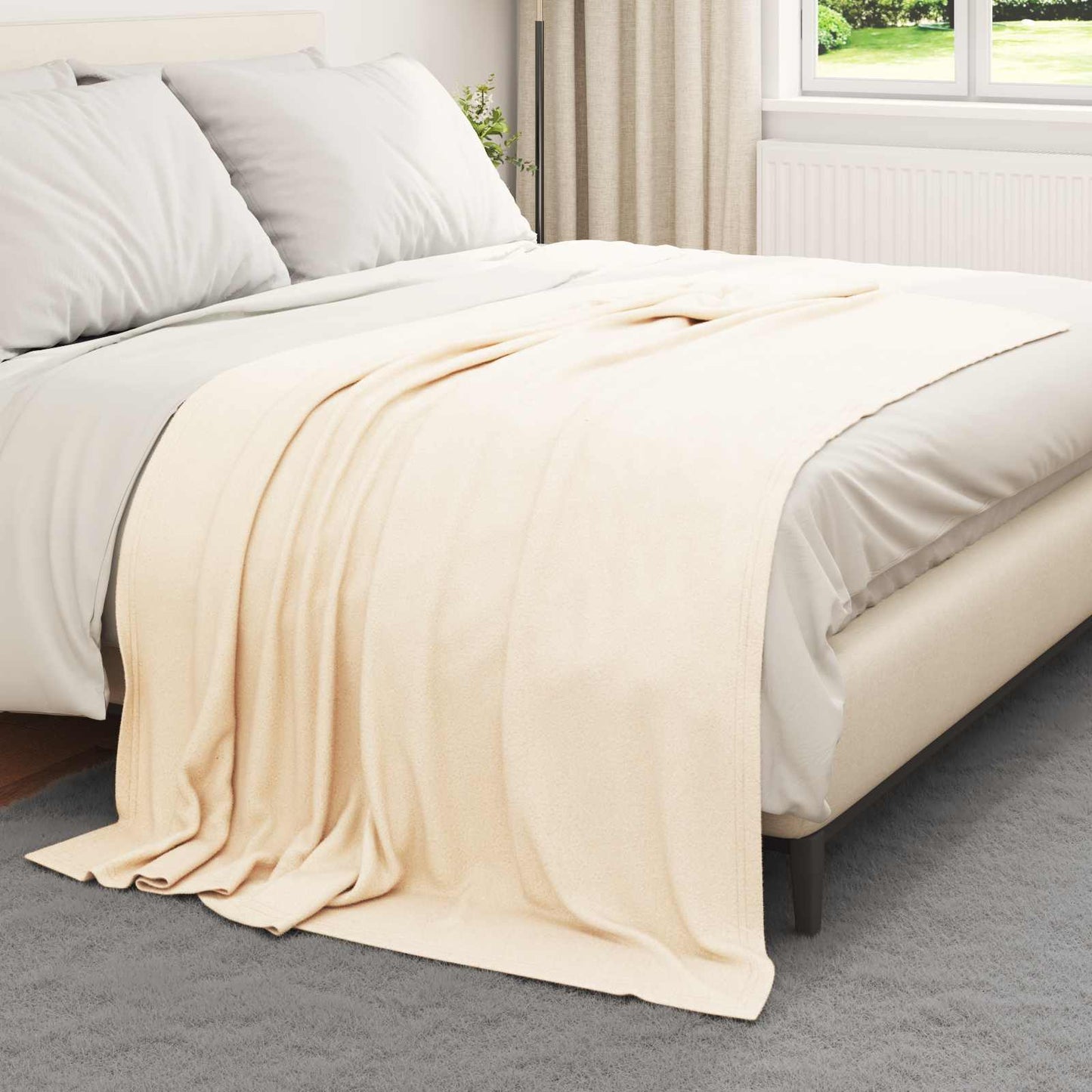 Kleden 6 pcs Crème 200 x 150 cm Fleece is nu te koop bij PeponiXL, paradijselijk wonen!