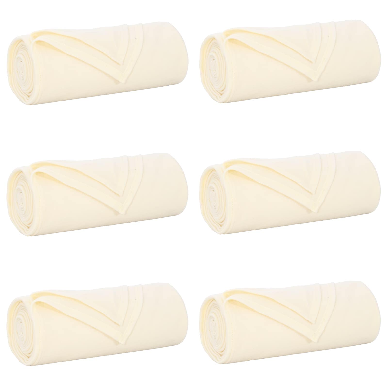 Kleden 6 pcs Crème 240 x 220 cm Fleece is nu te koop bij PeponiXL, paradijselijk wonen!