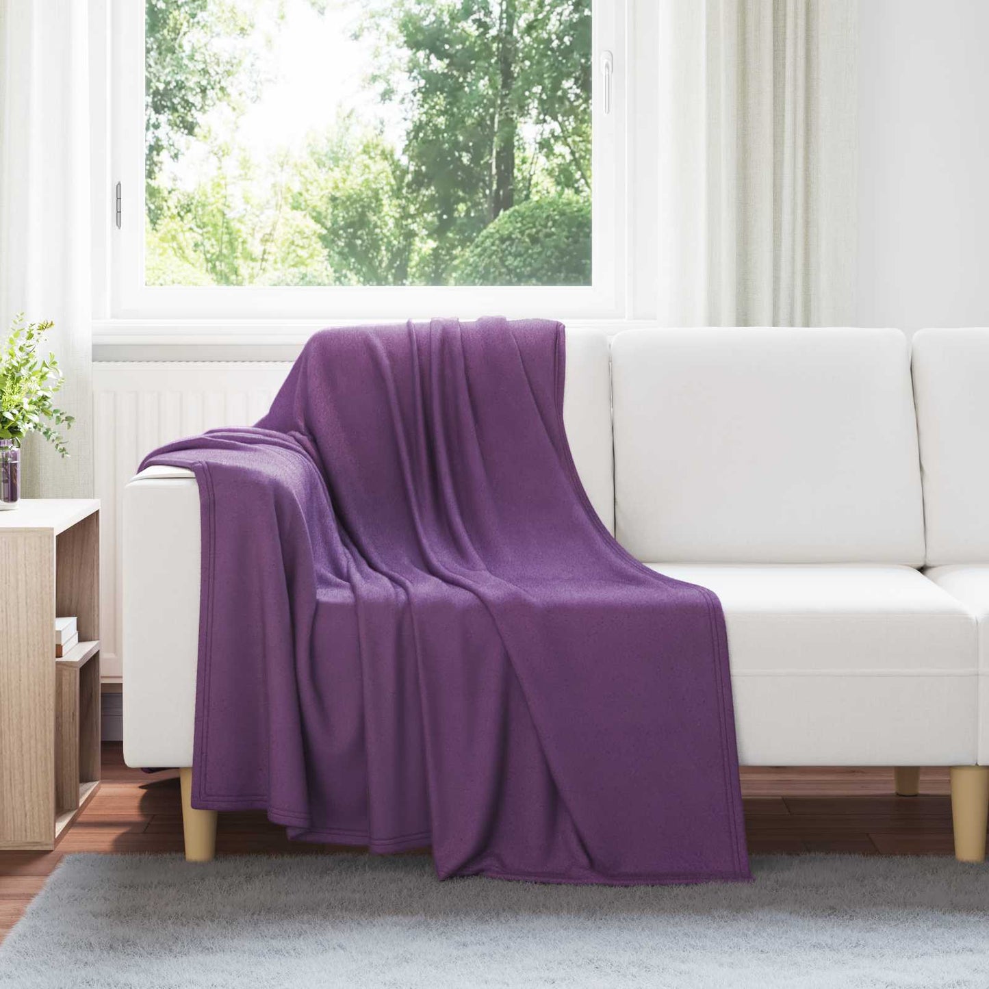 Kleden 6 pcs Paars 170 x 130 cm Fleece is nu te koop bij PeponiXL, paradijselijk wonen!