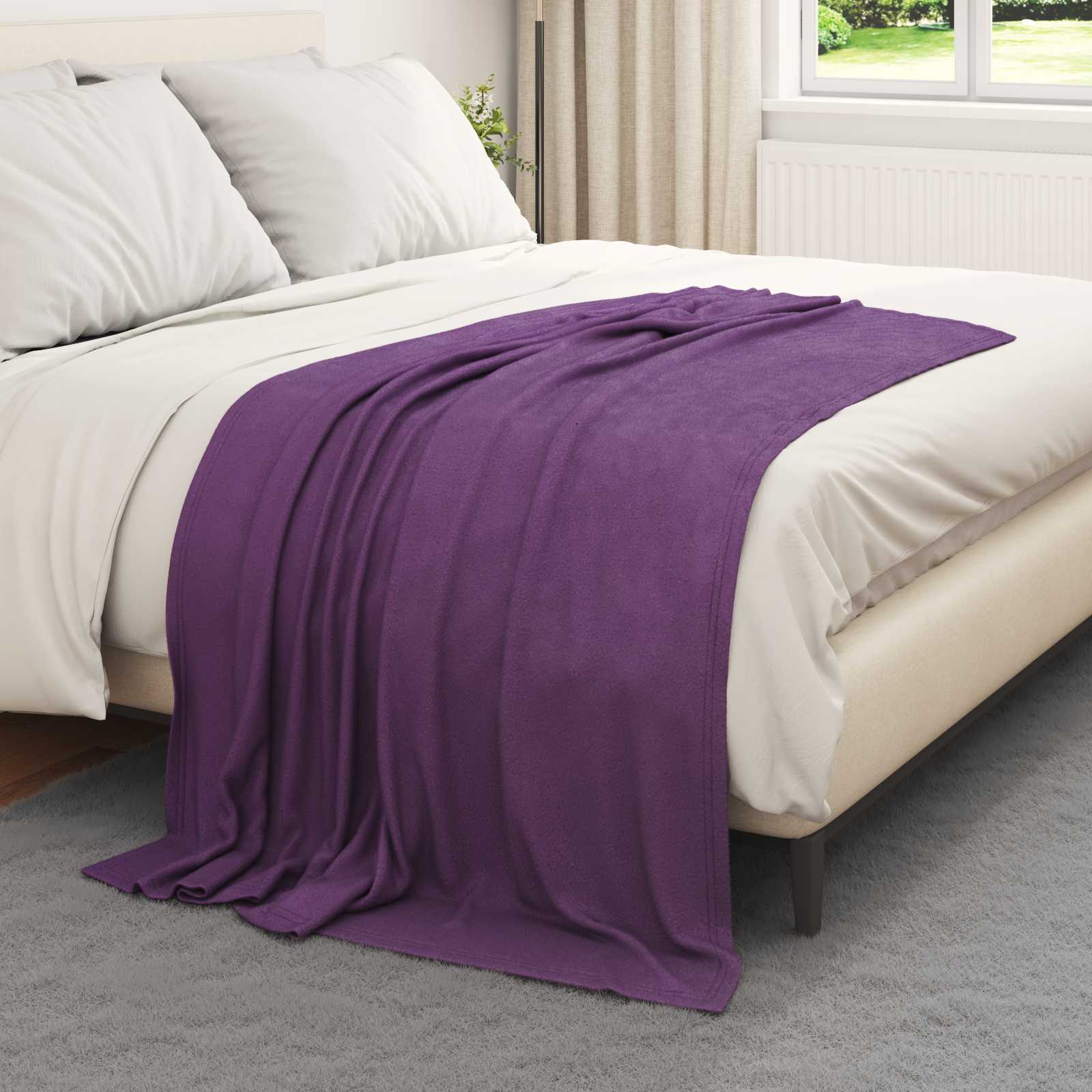 Kleden 6 pcs Paars 170 x 130 cm Fleece is nu te koop bij PeponiXL, paradijselijk wonen!
