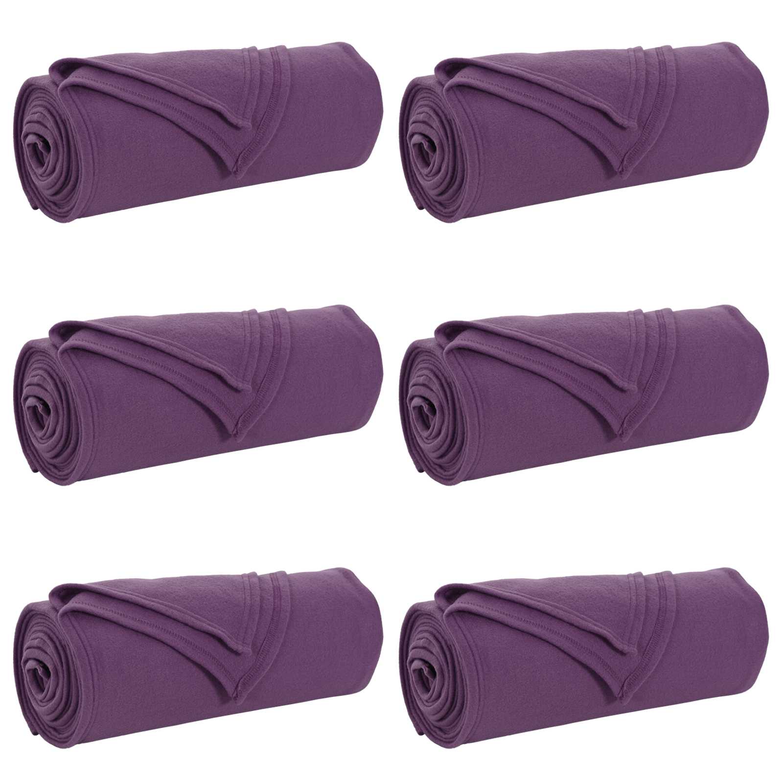 Kleden 6 pcs Paars 170 x 130 cm Fleece is nu te koop bij PeponiXL, paradijselijk wonen!
