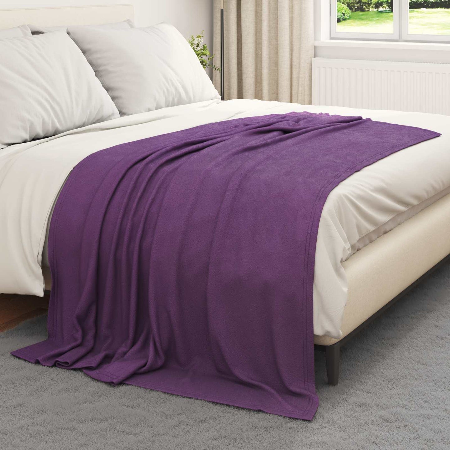 Kleden 6 pcs Paars 200 x 150 cm Fleece is nu te koop bij PeponiXL, paradijselijk wonen!