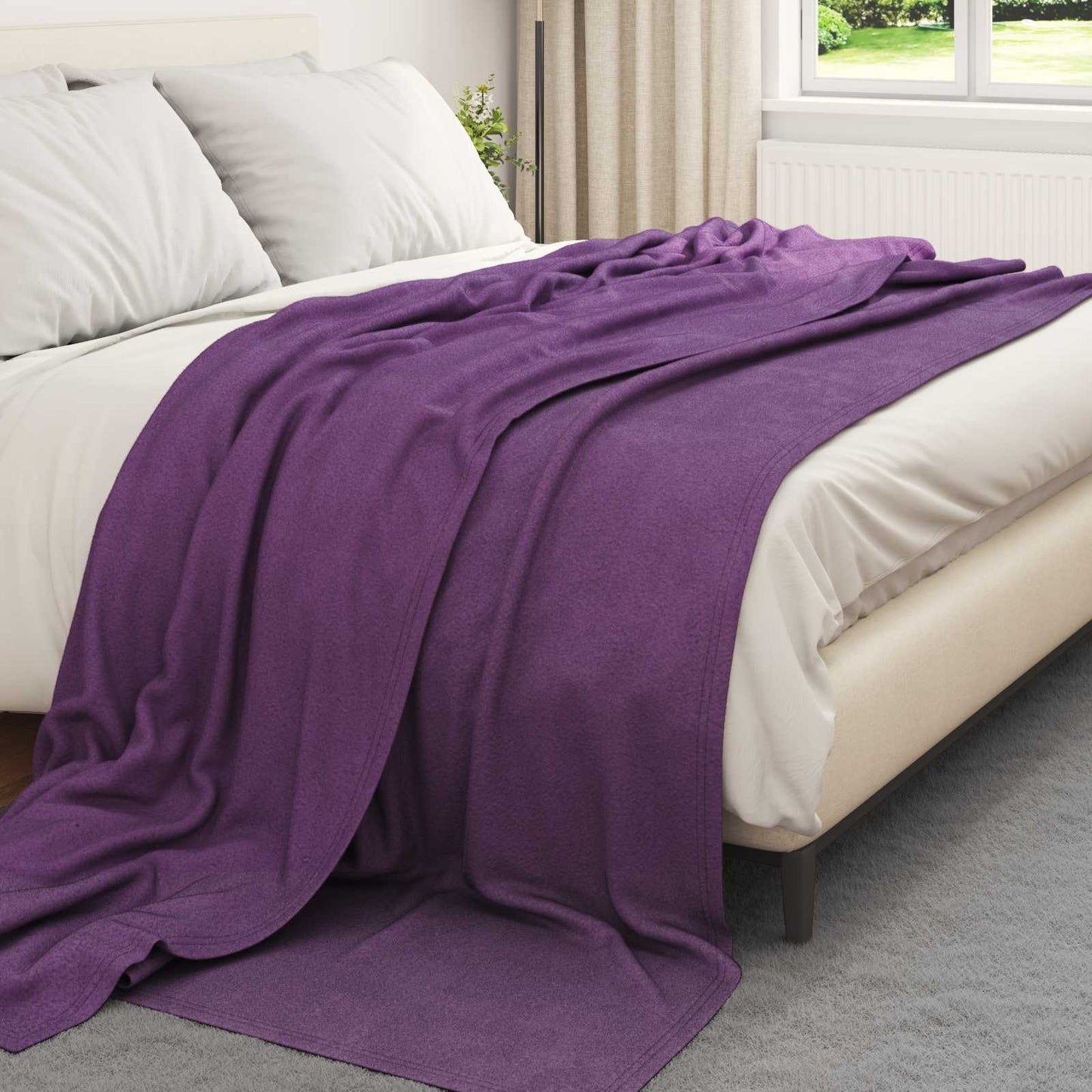 Kleden 6 pcs Paars 240 x 220 cm Fleece is nu te koop bij PeponiXL, paradijselijk wonen!