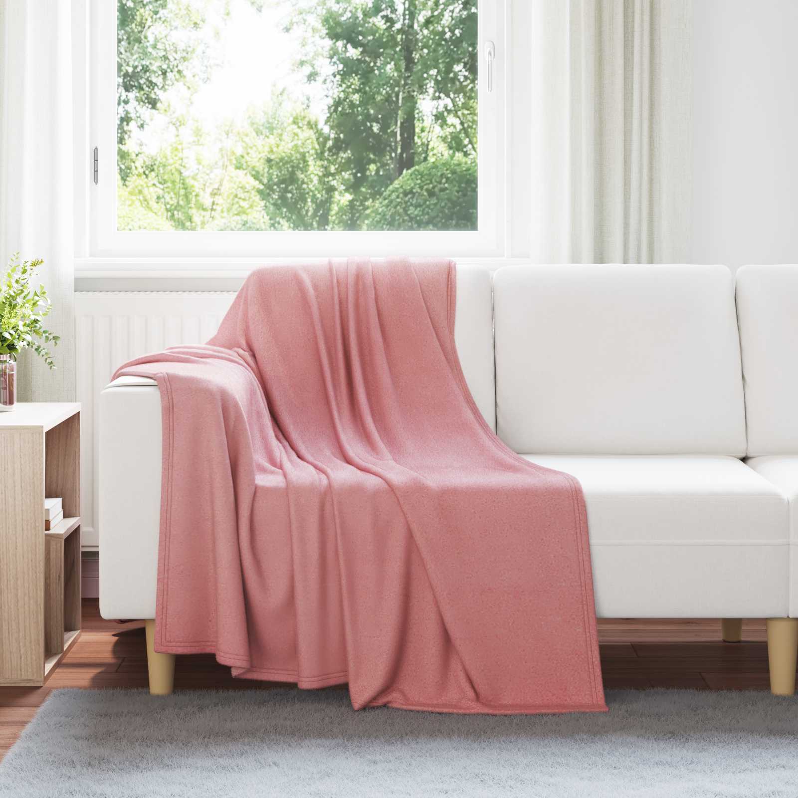 Kleden 6 pcs Roze 170 x 130 cm Fleece is nu te koop bij PeponiXL, paradijselijk wonen!