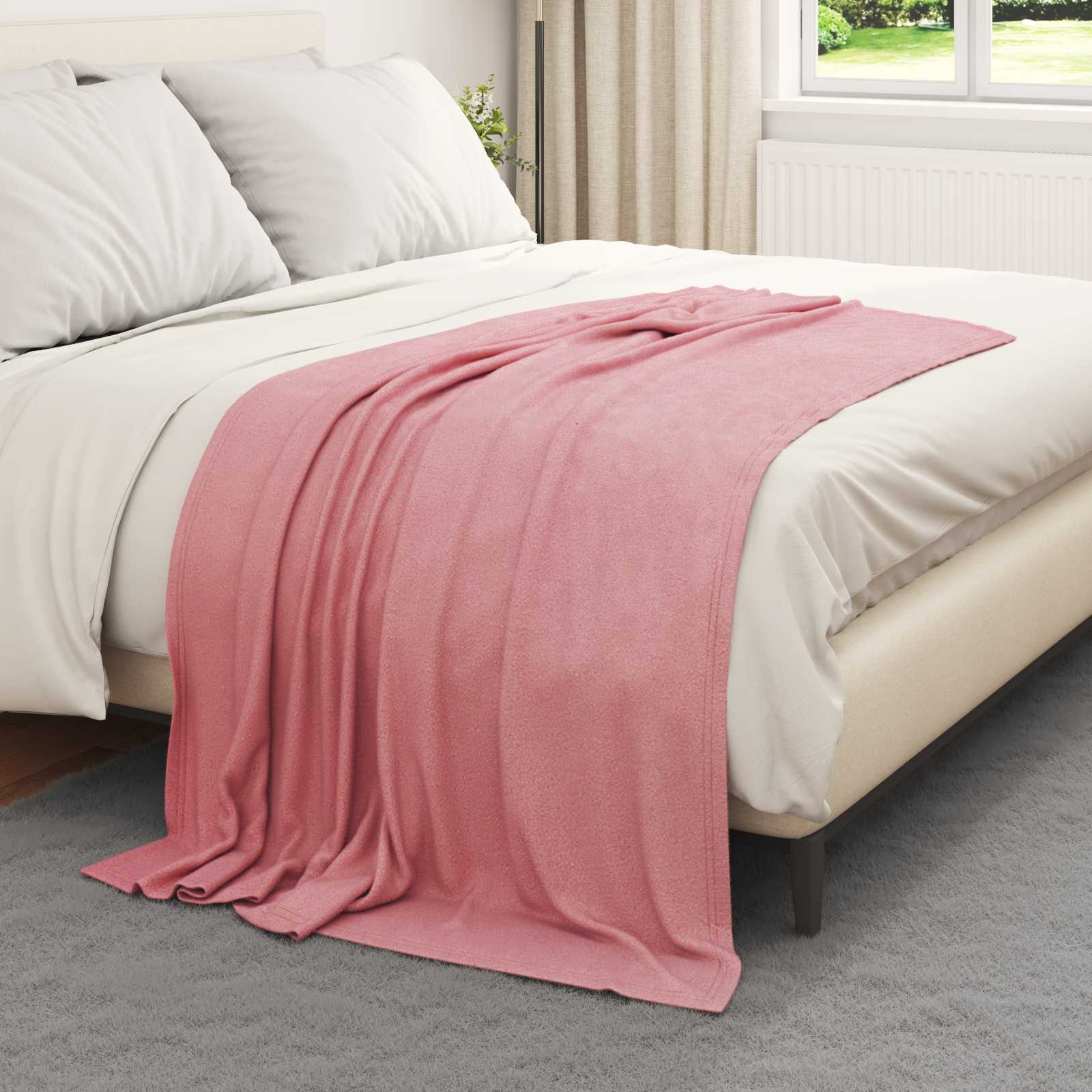 Kleden 6 pcs Roze 170 x 130 cm Fleece is nu te koop bij PeponiXL, paradijselijk wonen!