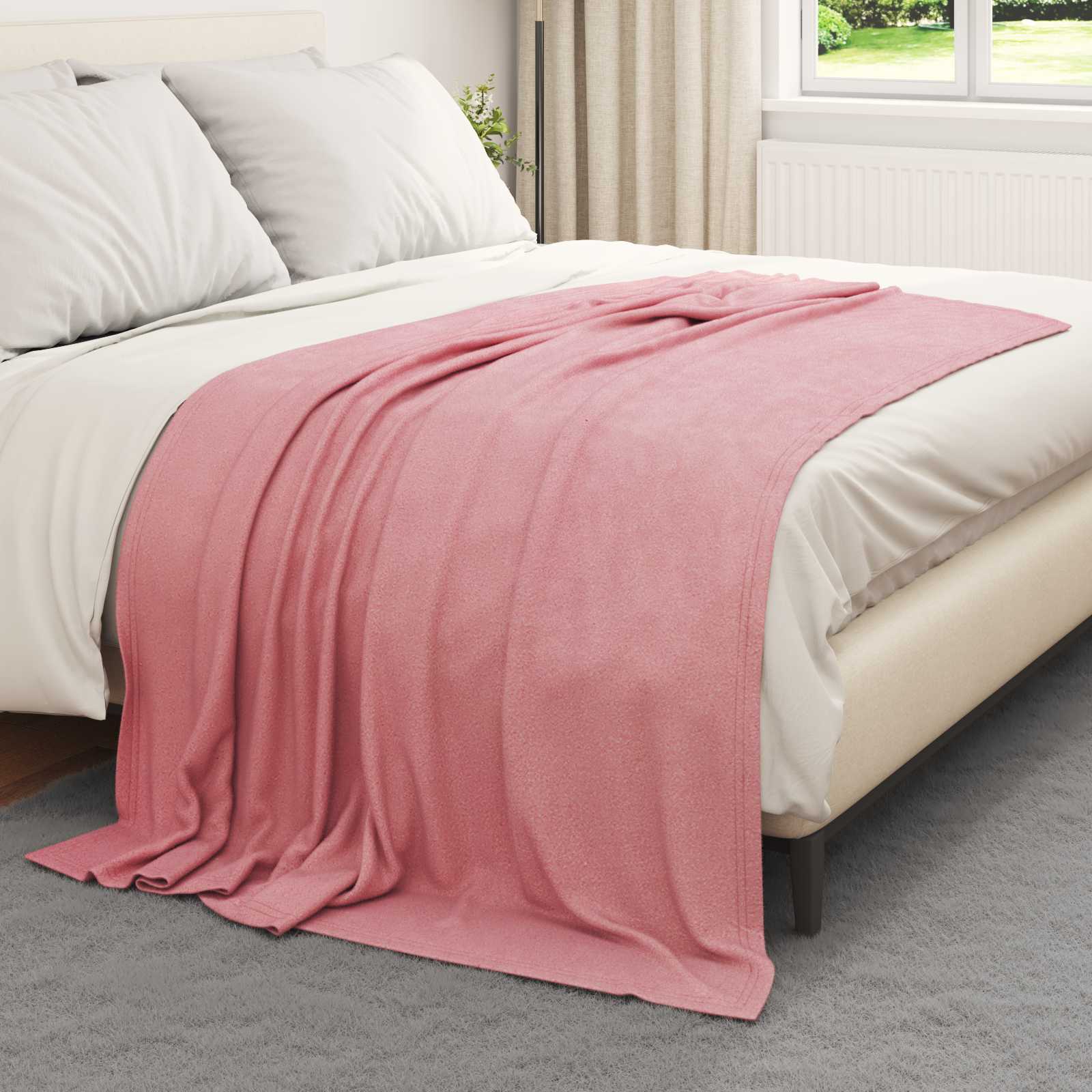 Kleden 6 pcs Roze 200 x 150 cm Fleece is nu te koop bij PeponiXL, paradijselijk wonen!