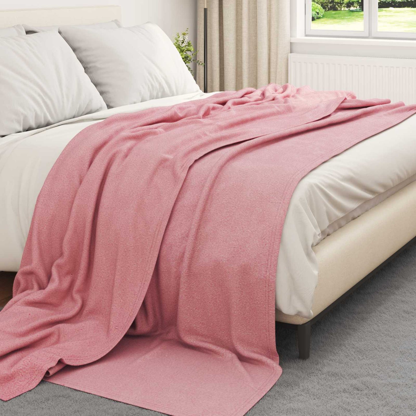 Kleden 6 pcs Roze 270 x 240 cm Fleece is nu te koop bij PeponiXL, paradijselijk wonen!