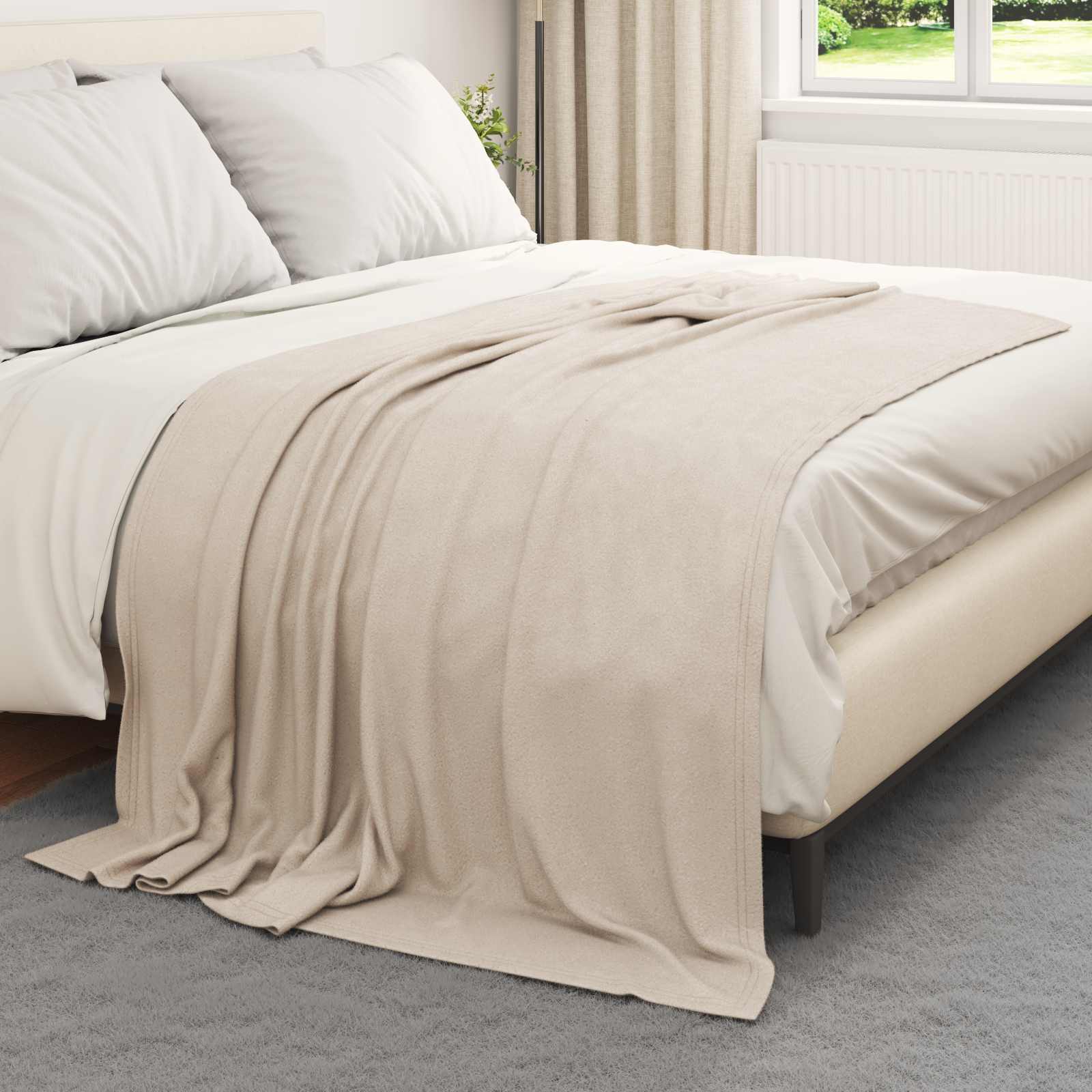 Kleden 24 pcs Beige 200 x 150 cm Fleece is nu te koop bij PeponiXL, paradijselijk wonen!