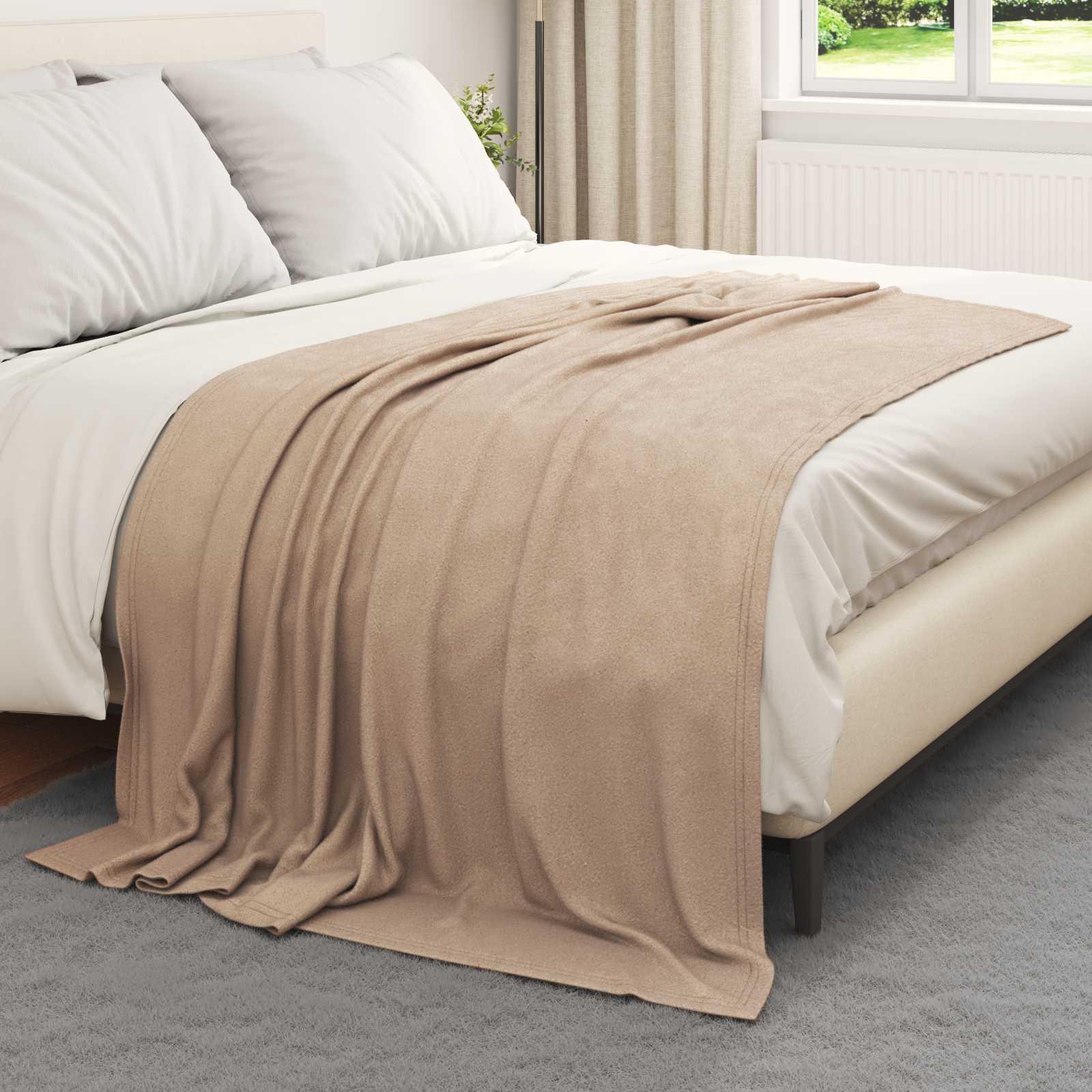 Kleden 24 pcs Kameel 200 x 150 cm Fleece is nu te koop bij PeponiXL, paradijselijk wonen!