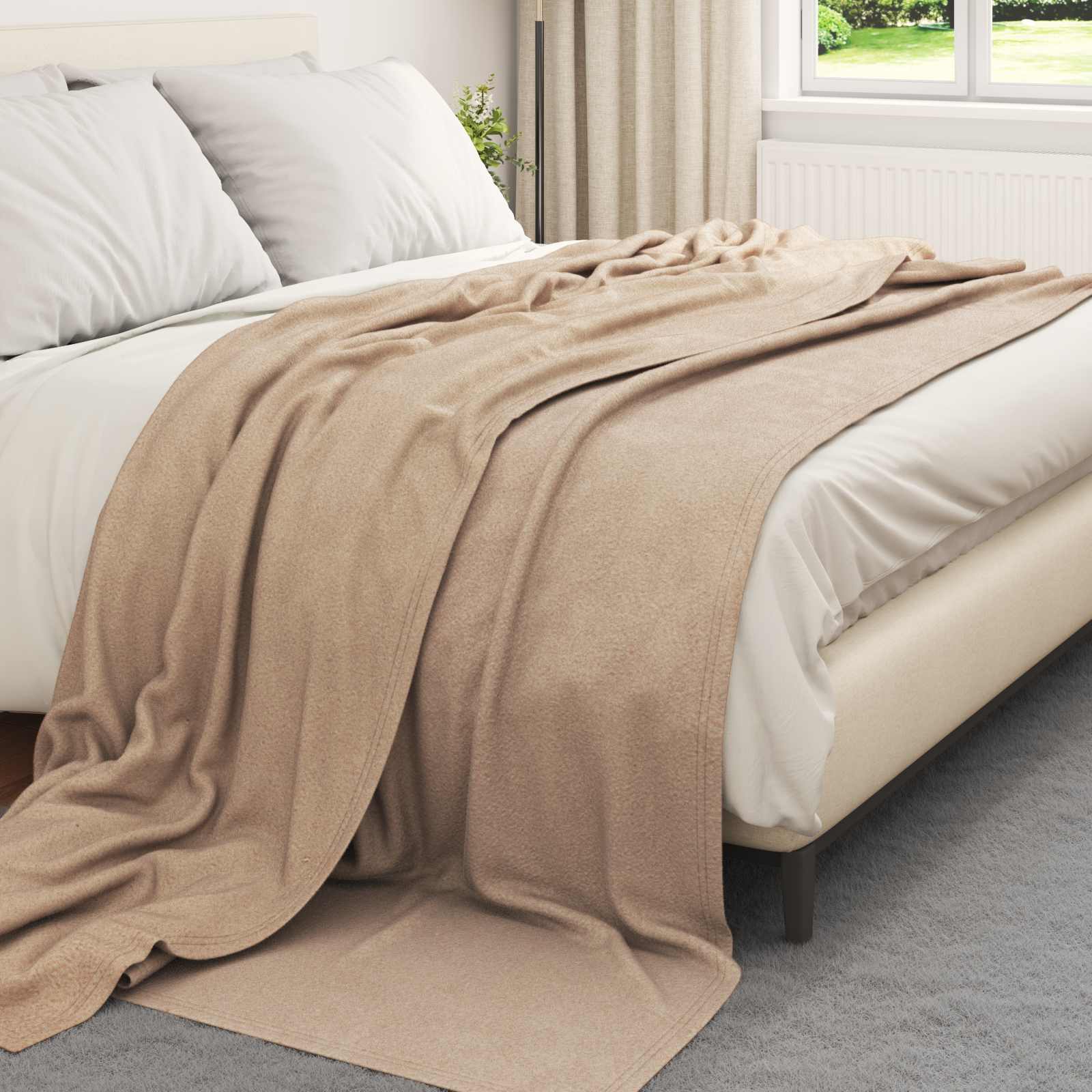 Kleden 24 pcs Kameel 240 x 220 cm Fleece is nu te koop bij PeponiXL, paradijselijk wonen!