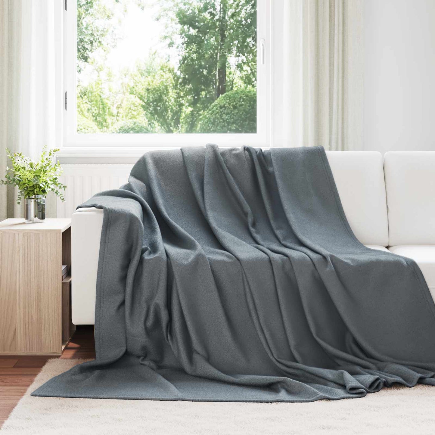 Kleden 24 pcs Donkergrijs 240 x 220 cm Fleece is nu te koop bij PeponiXL, paradijselijk wonen!