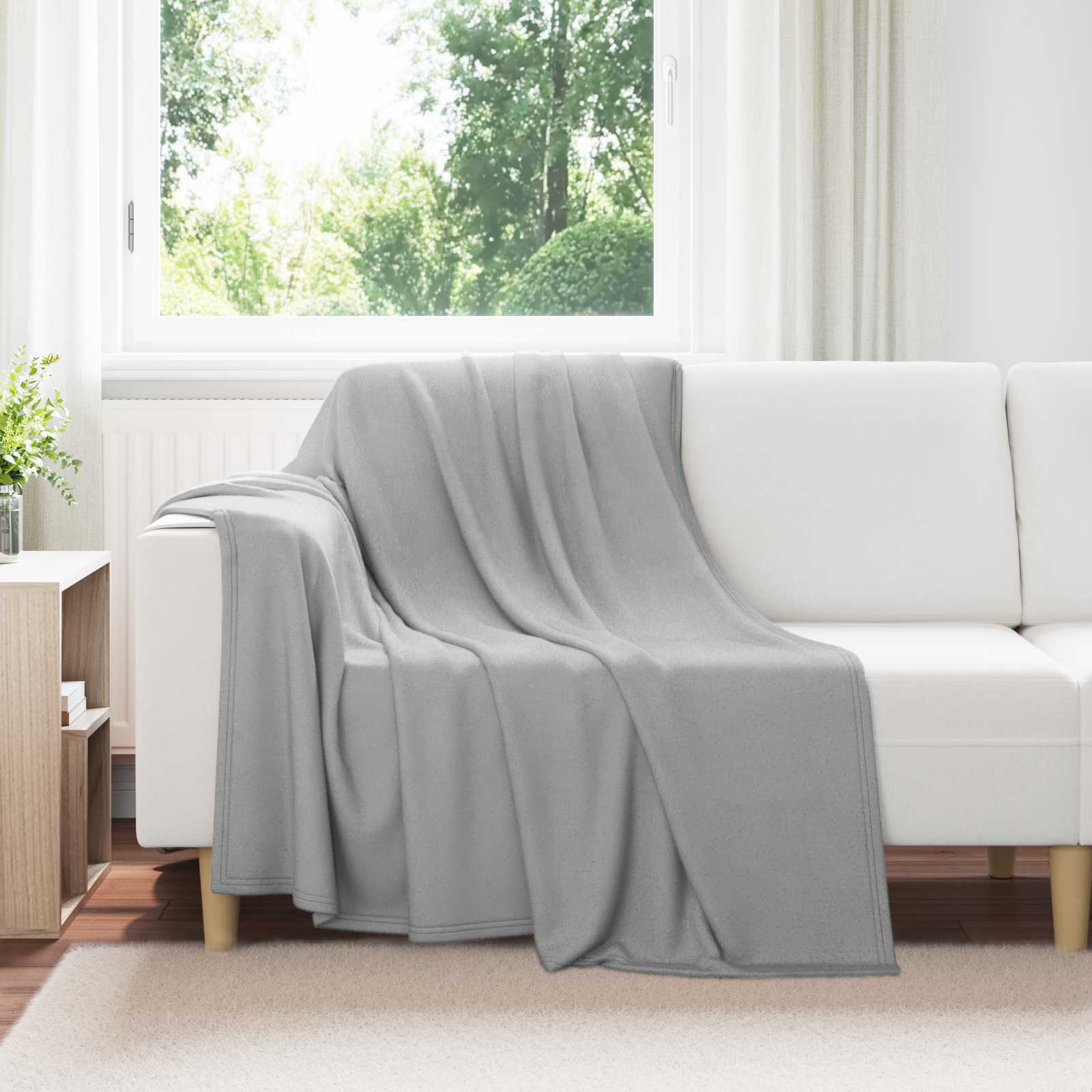Kleden 24 pcs Grijs 200 x 150 cm Fleece is nu te koop bij PeponiXL, paradijselijk wonen!