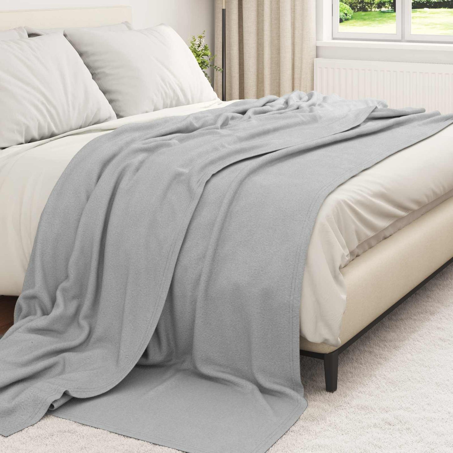 Kleden 24 pcs Grijs 240 x 220 cm Fleece is nu te koop bij PeponiXL, paradijselijk wonen!