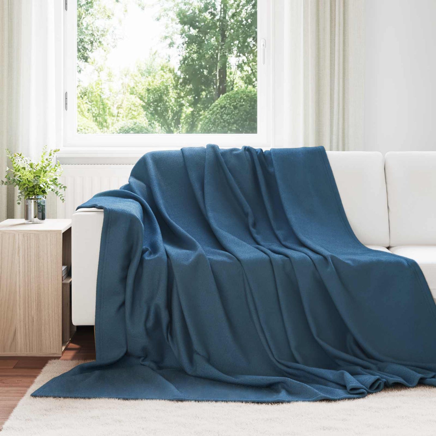 Kleden 24 pcs Marineblauw 270 x 240 cm Fleece is nu te koop bij PeponiXL, paradijselijk wonen!