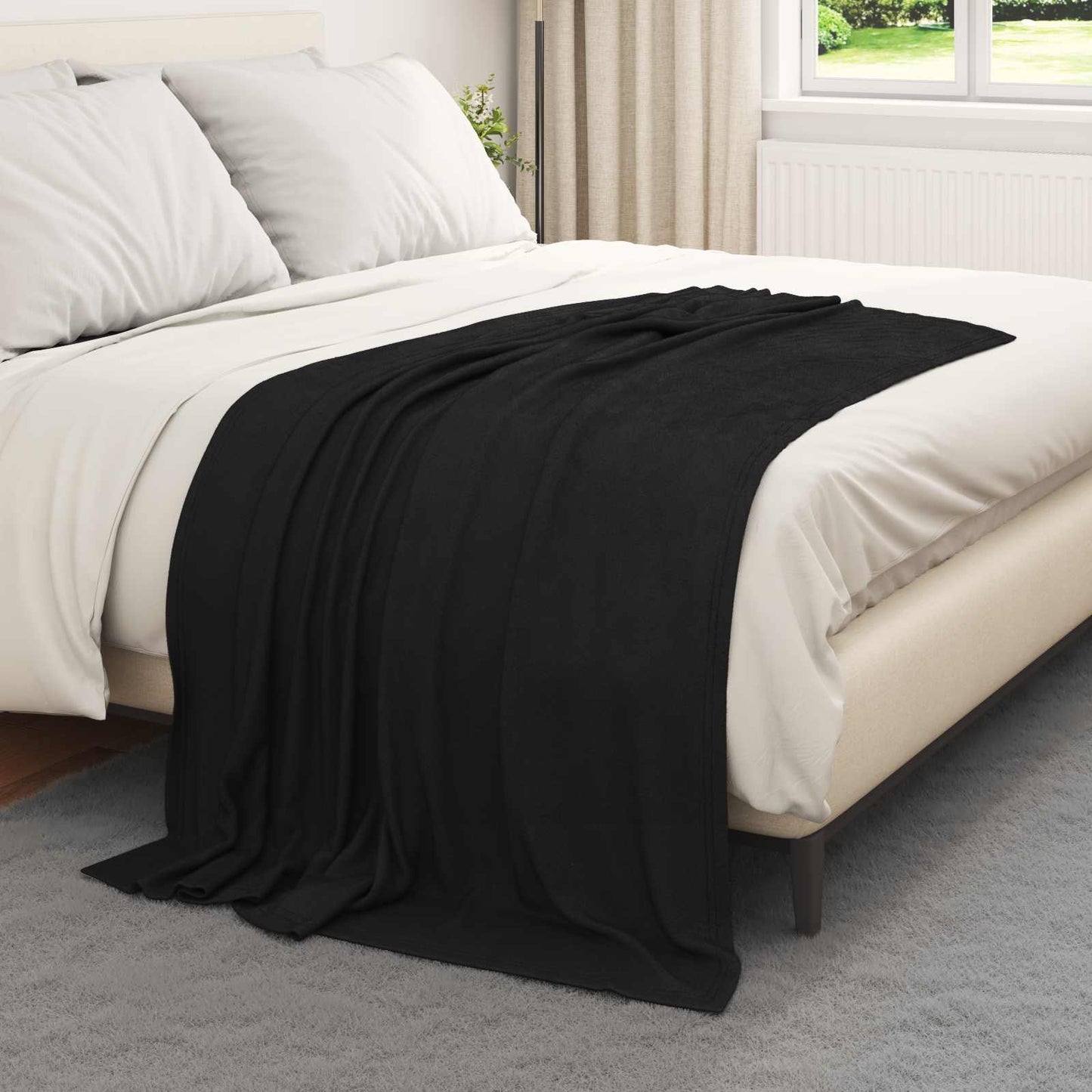 Kleden 24 pcs Zwart 170 x 130 cm Fleece is nu te koop bij PeponiXL, paradijselijk wonen!