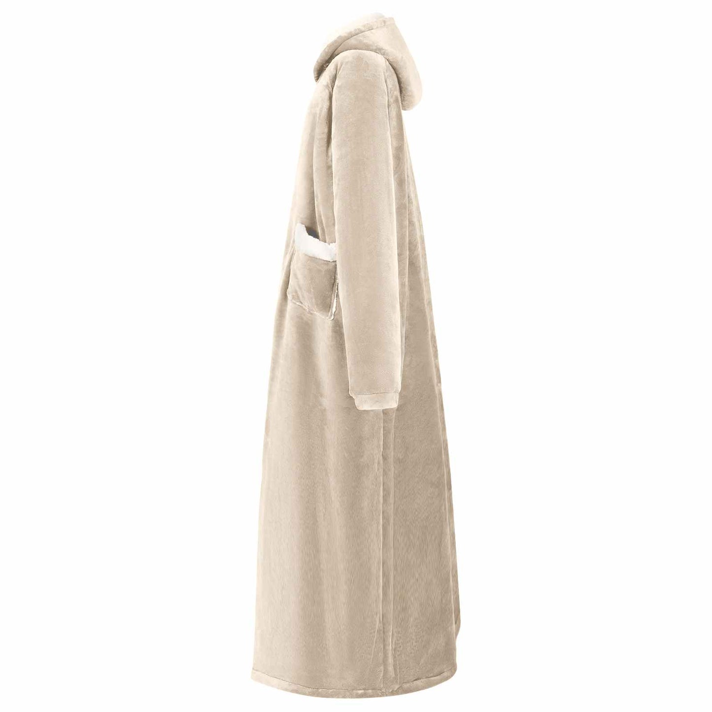 Deken hoodie Beige M Fleece en Flanel is nu te koop bij PeponiXL, paradijselijk wonen!