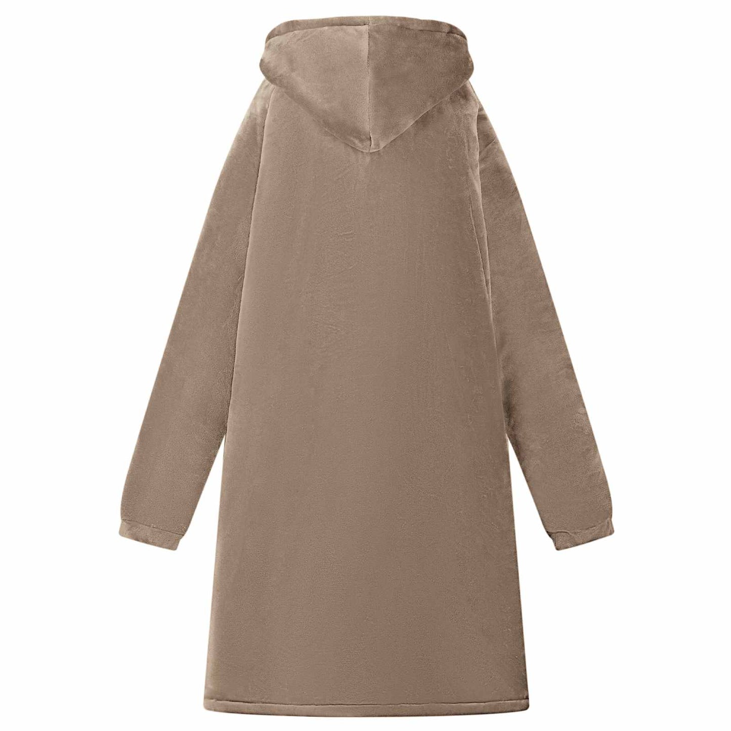 Deken hoodie Kameel L Fleece en Flanel is nu te koop bij PeponiXL, paradijselijk wonen!